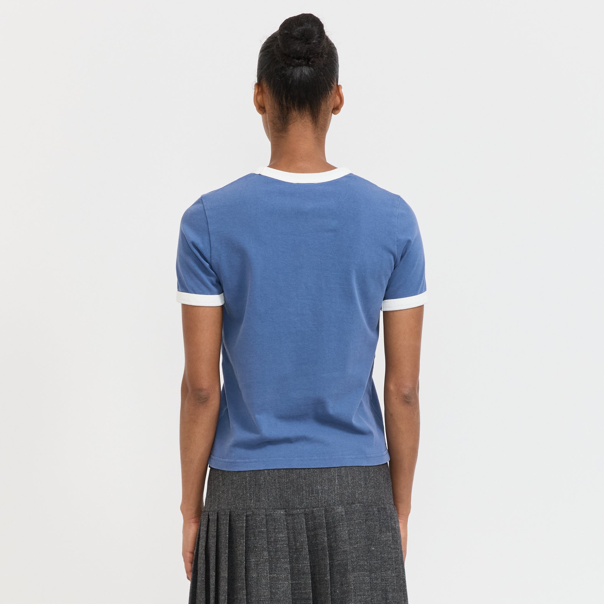 Ringer Tee Blue/White