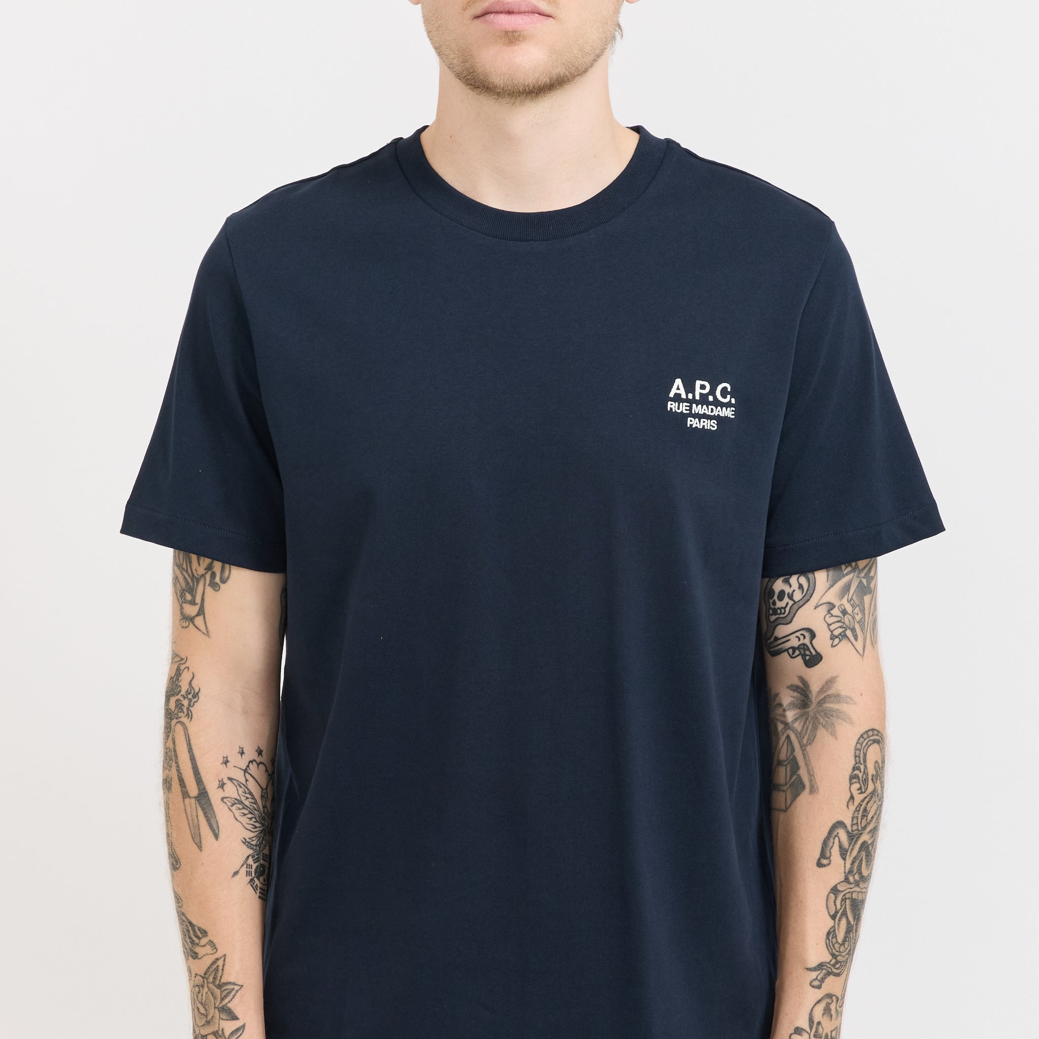A.P.C. | Standard Rue Madame T-Shirt Dark Navy/Ecru | Maplestore