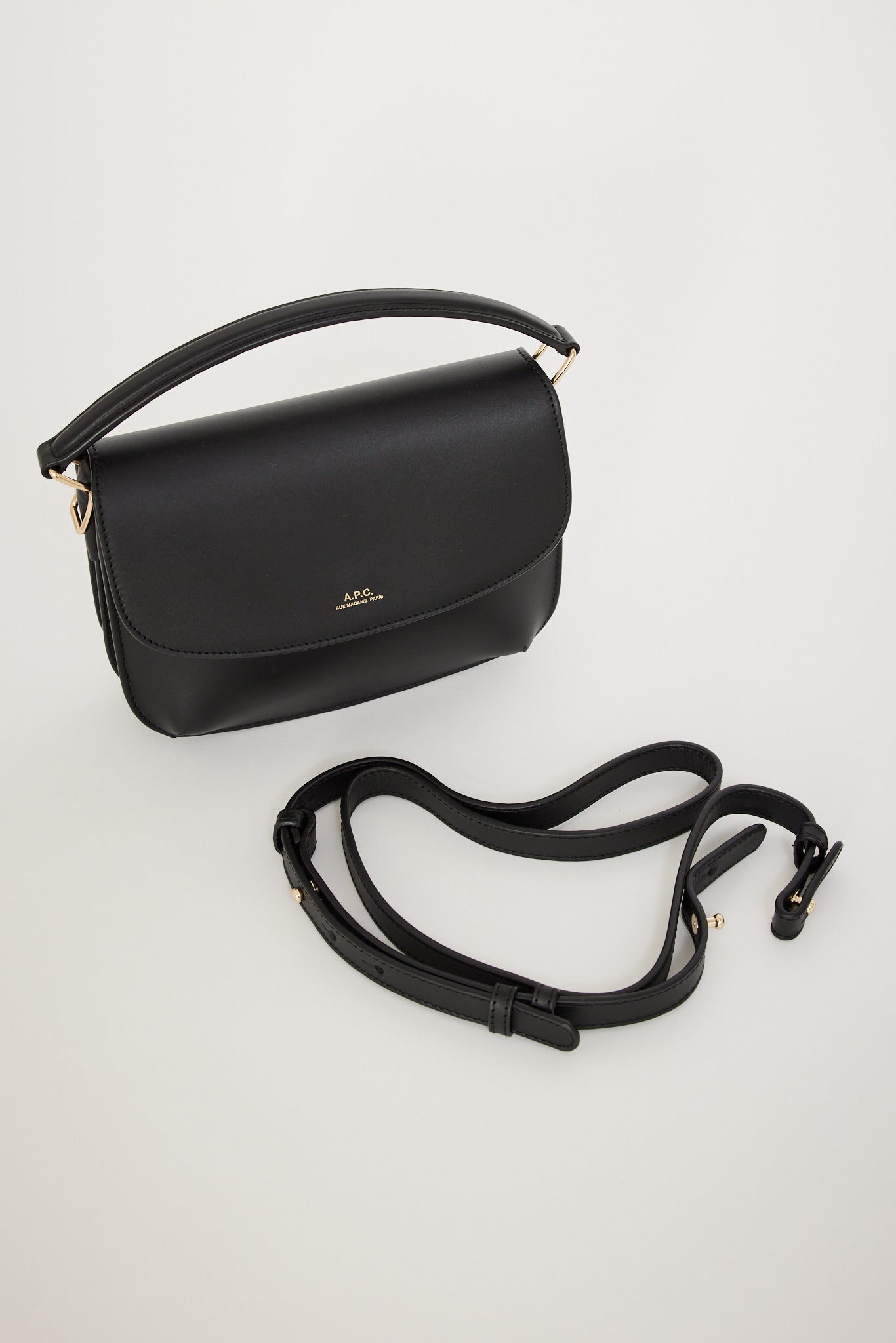 A.P.C. | Sarah Shoulder Mini Bag Black | Maplestore