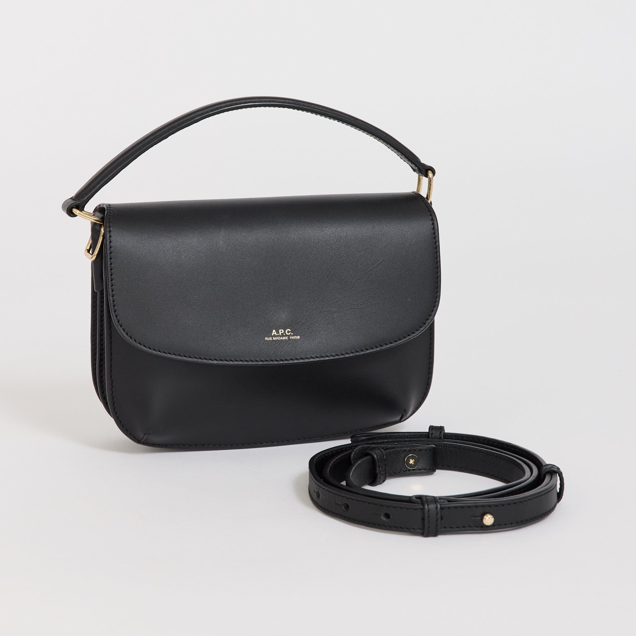 A.P.C. | Sarah Shoulder Mini Bag Black | Maplestore
