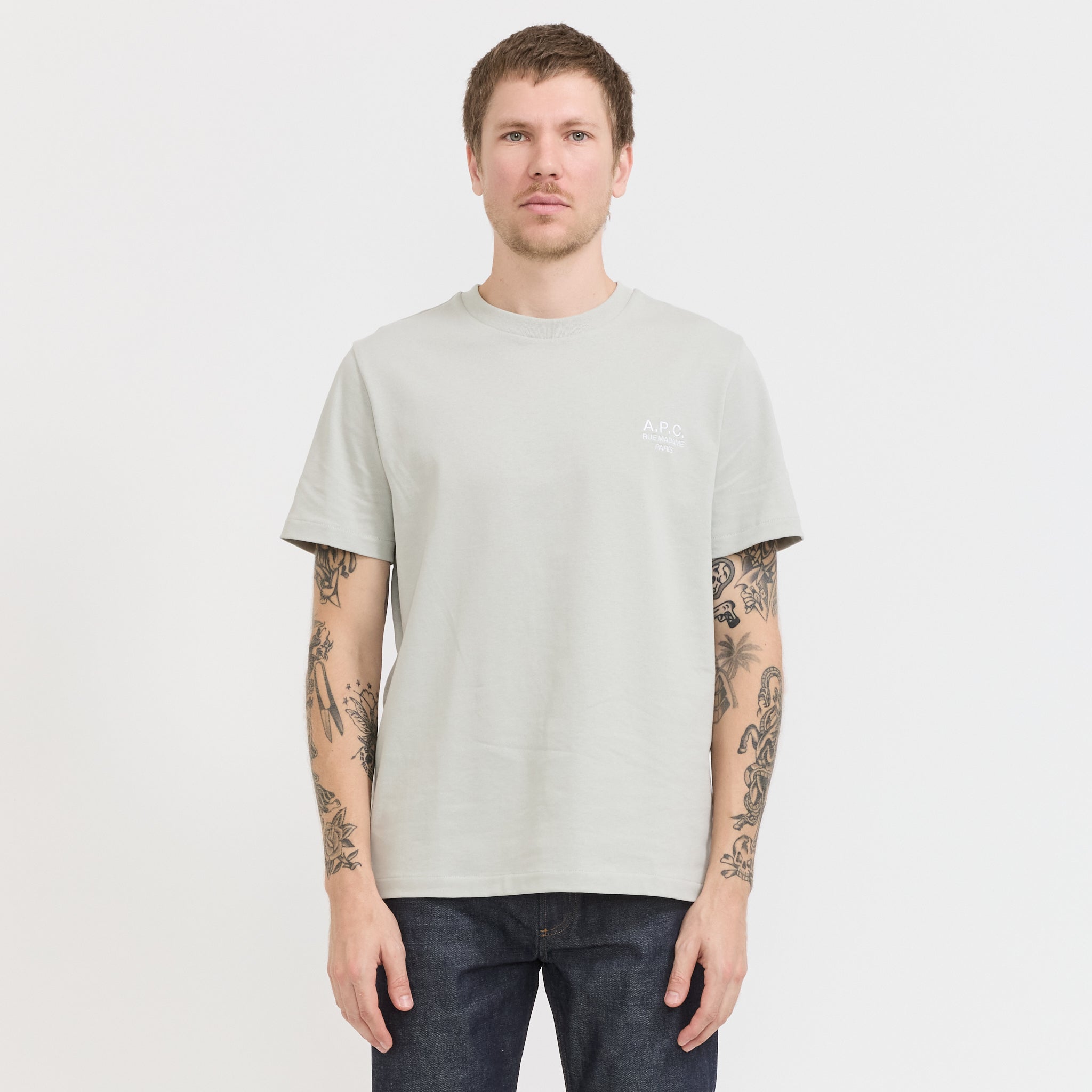 A.P.C. | Standard Rue Madame T-Shirt Lilac/White | Maplestore
