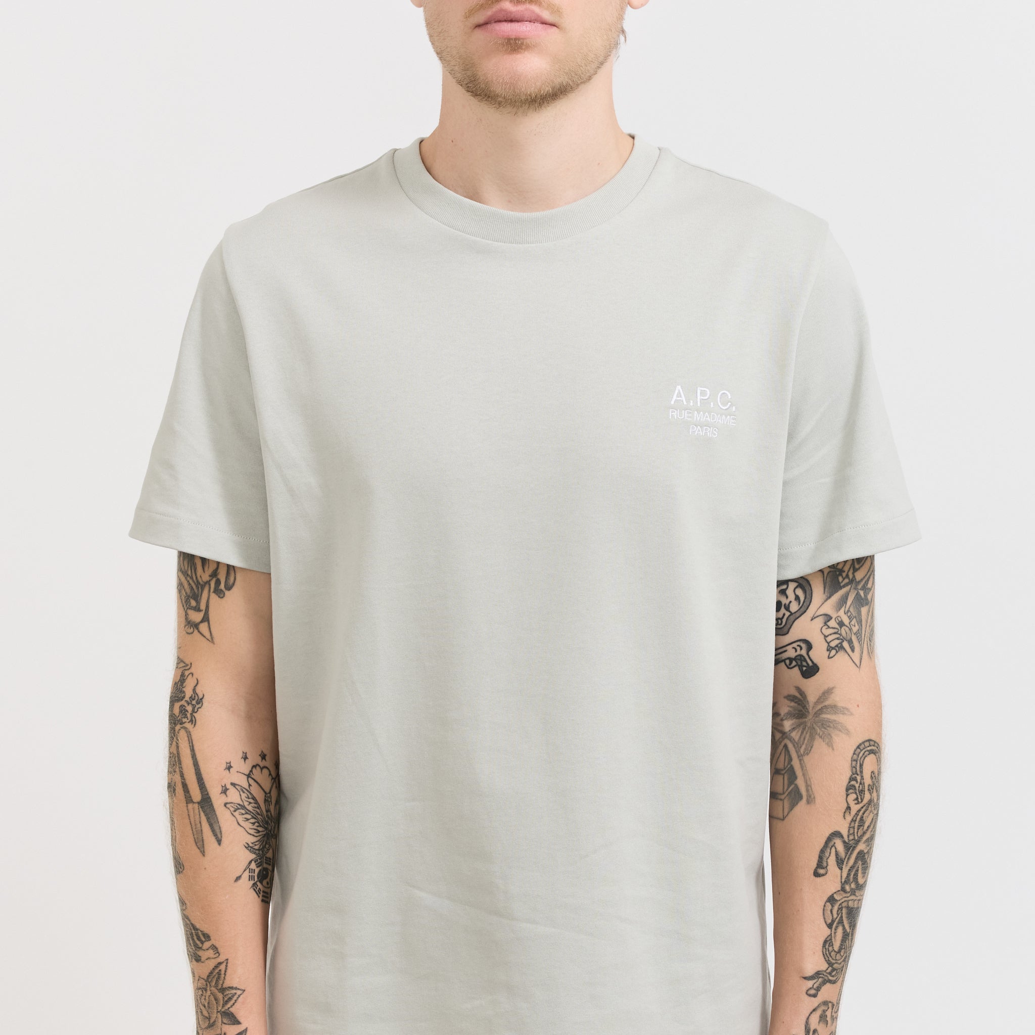 A.P.C. | Standard Rue Madame T-Shirt Lilac/White | Maplestore