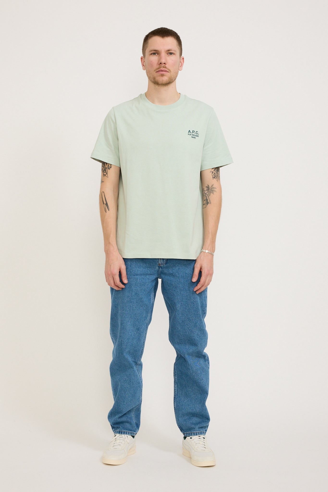 A.P.C. | Standard T-Shirt Rue Madame Light Green/Green | Maplestore