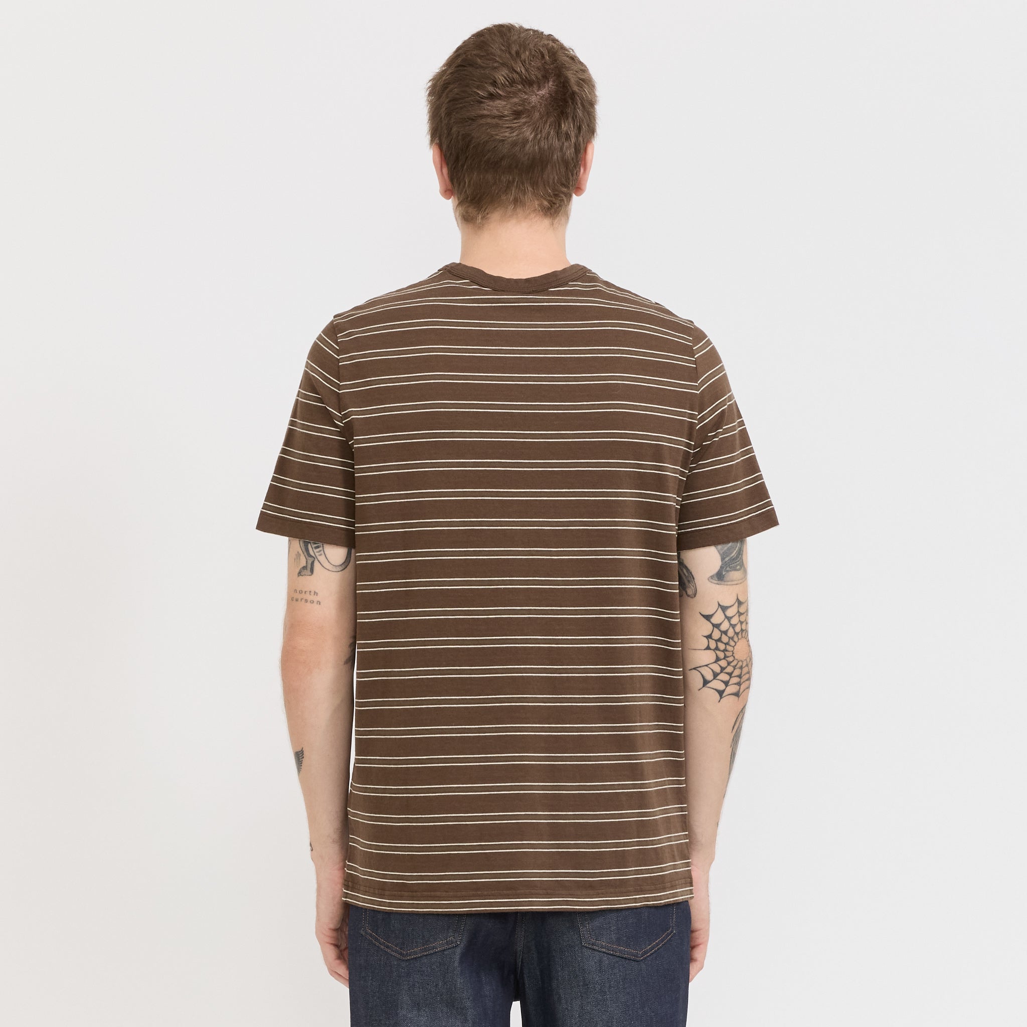 A.P.C. | Striped T-Shirt Brown | Maplestore