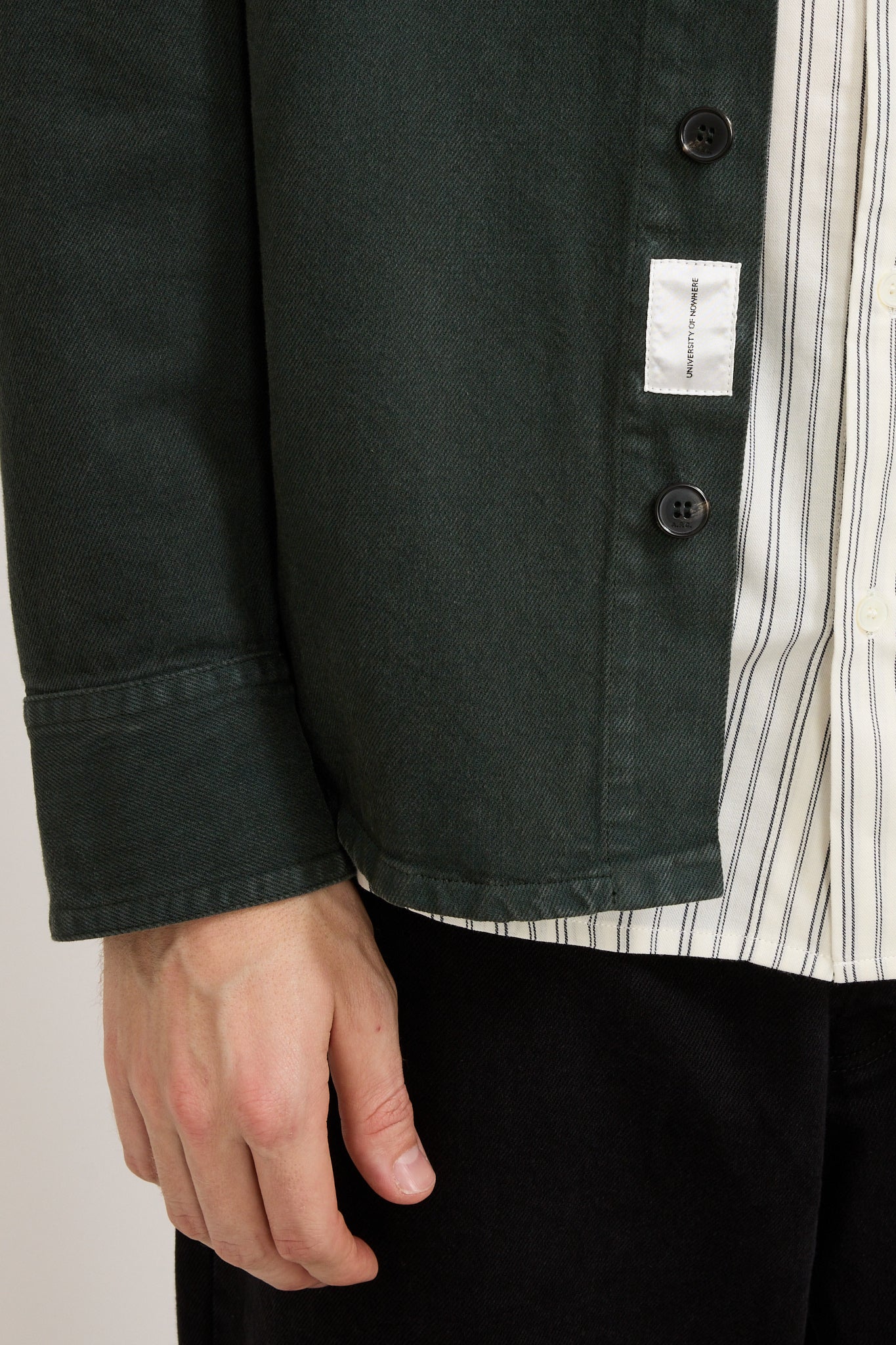 A.P.C. | Basile Brodee Overshirt Dark Green | Maplestore