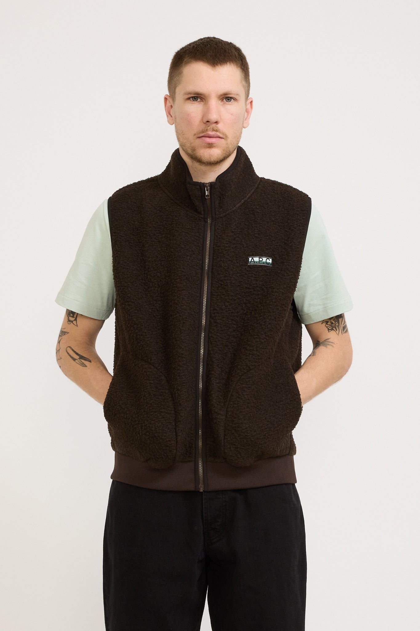 A.P.C. | Sequoia Vest Brown | Maplestore