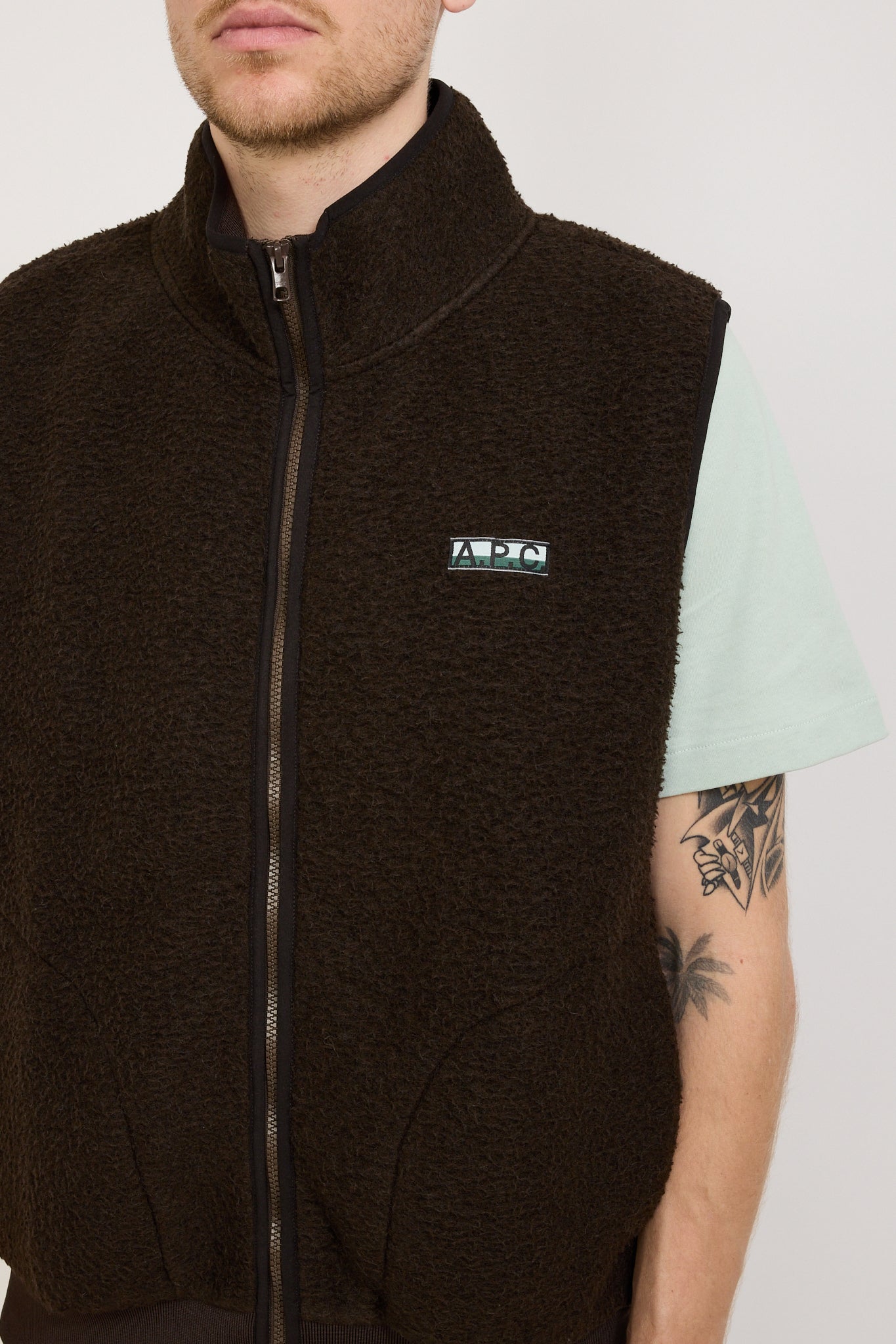 A.P.C. | Sequoia Vest Brown | Maplestore