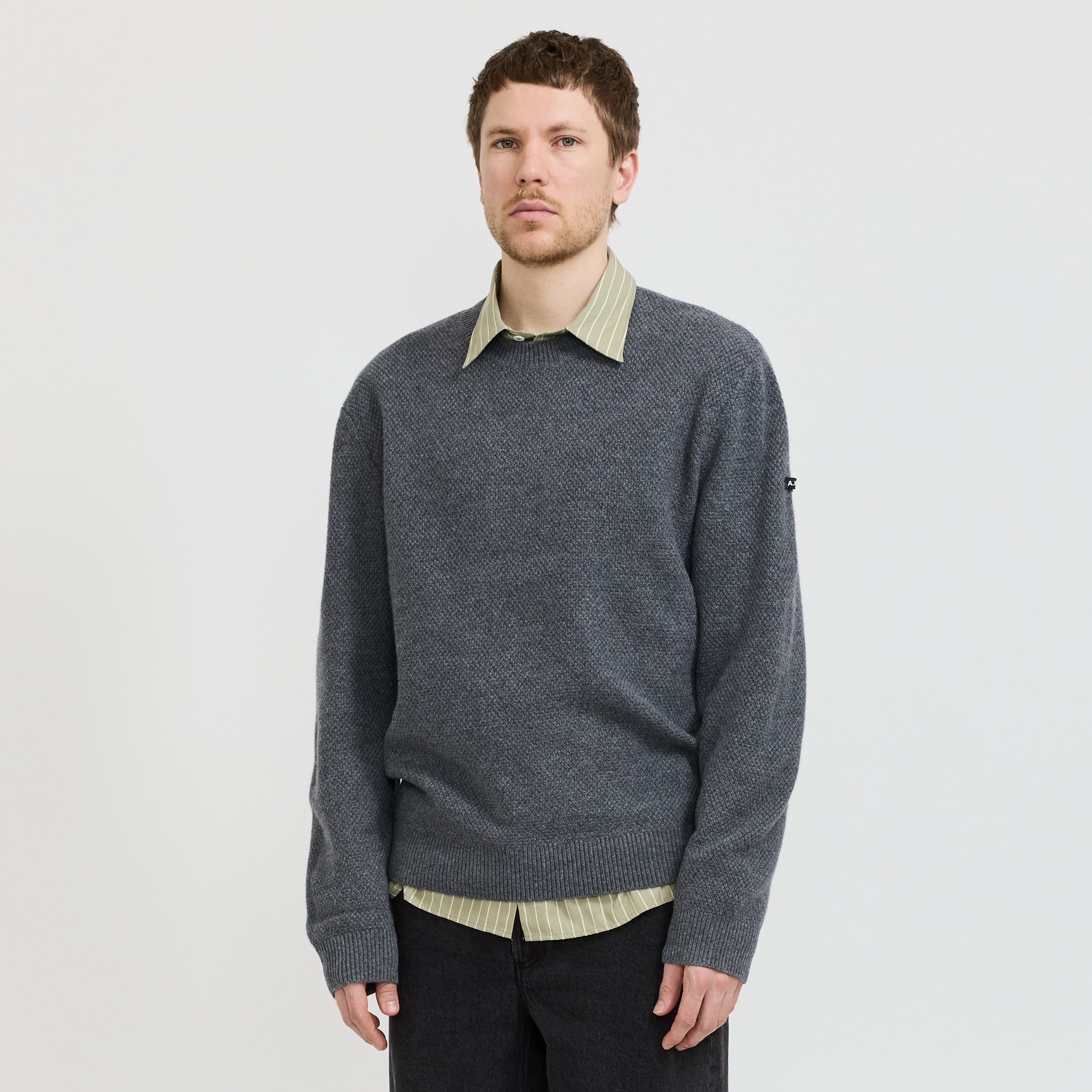 Thomas Jumper Heathered Anthracite