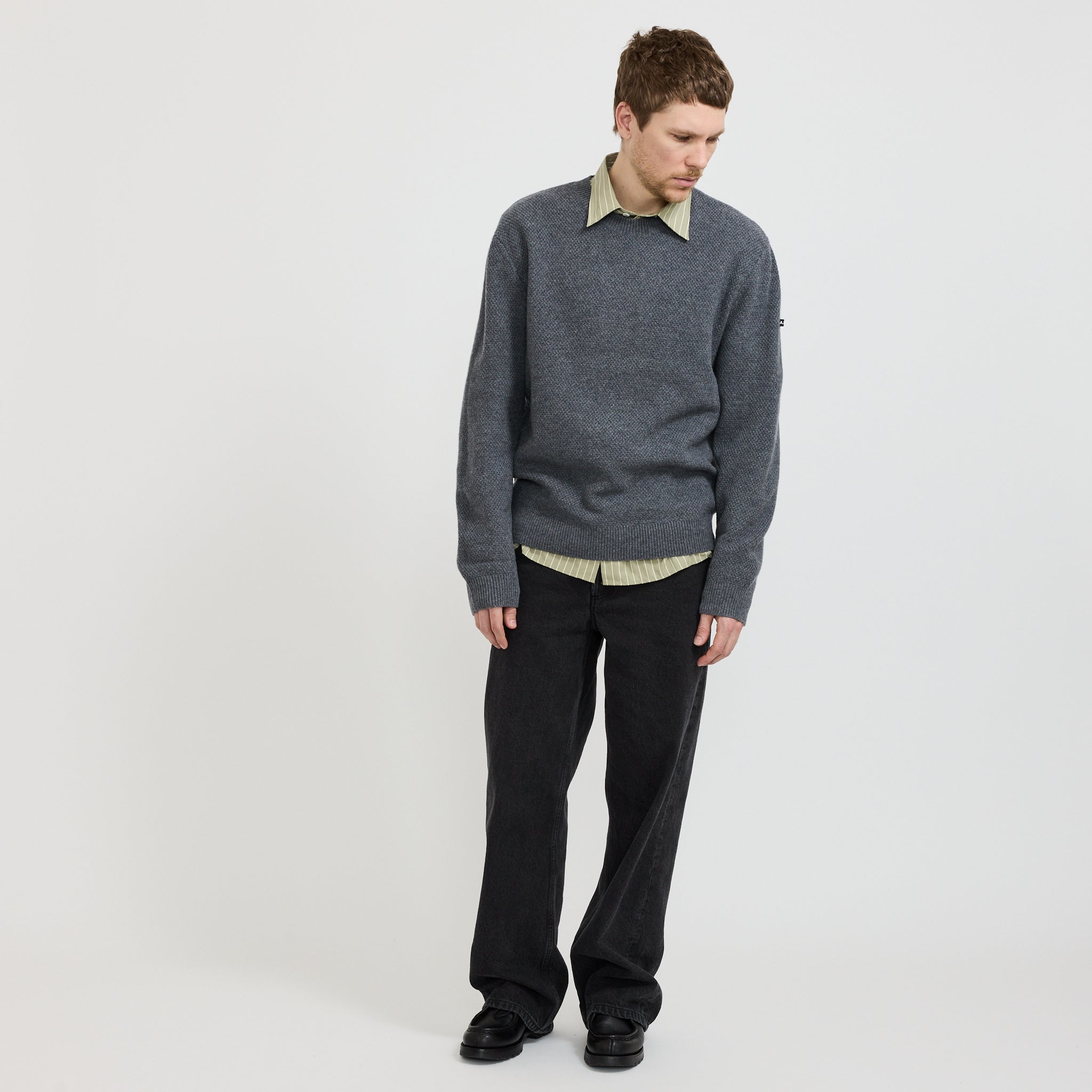A.P.C. | Thomas Jumper Heathered Anthracite | Maplestore