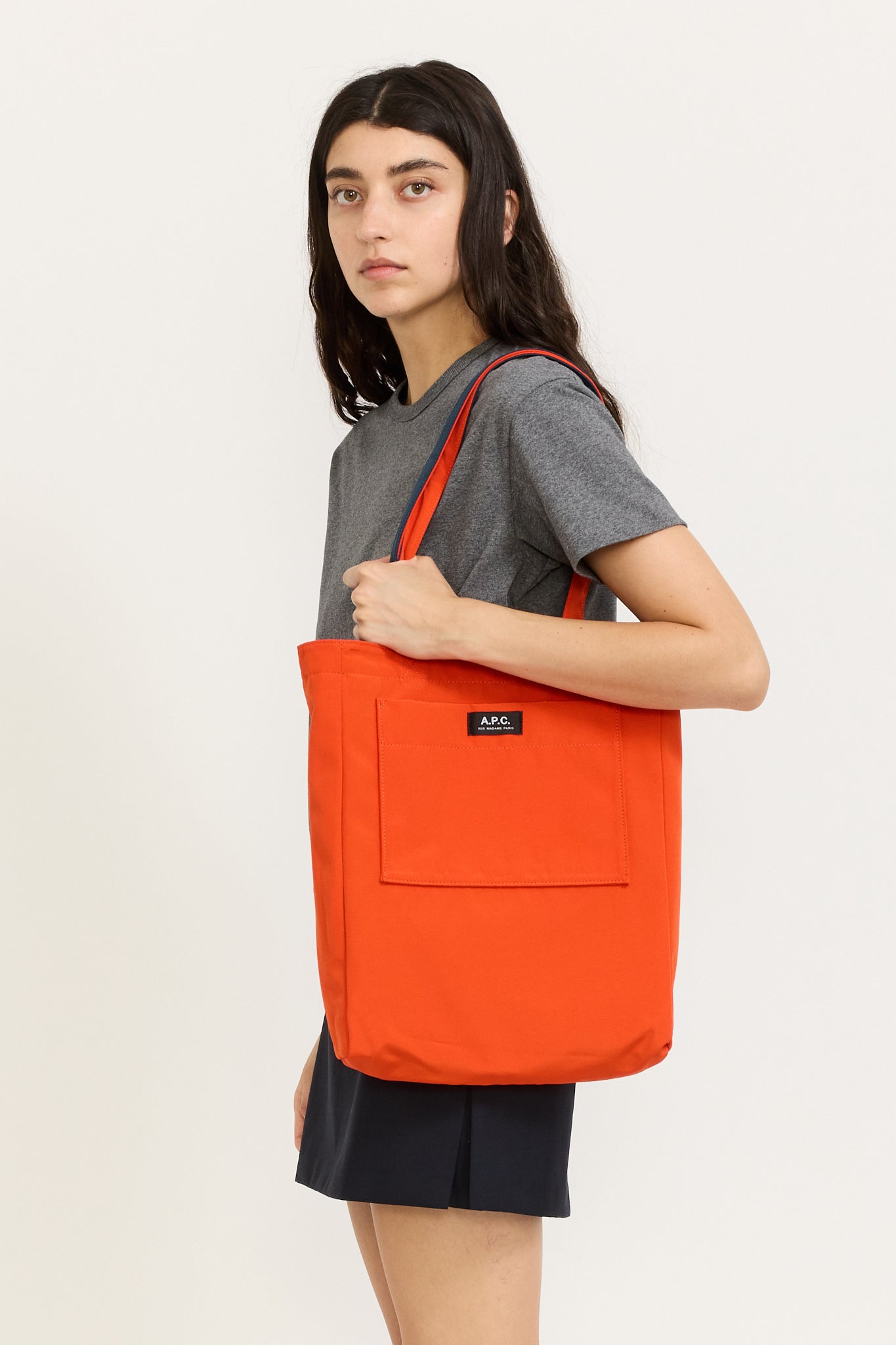 Lou Rou Madame Reversible Tote Bag Petrol