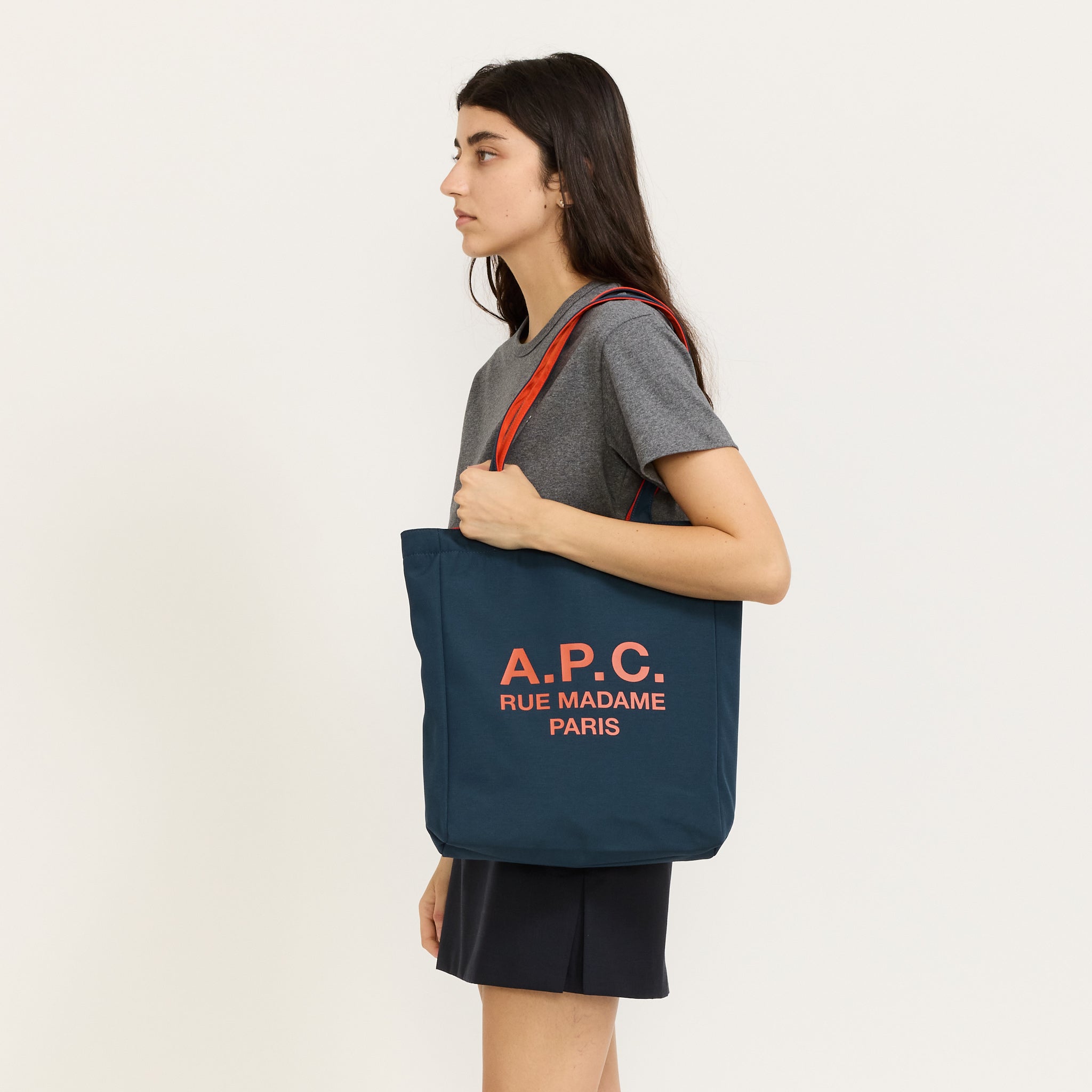 Lou Rou Madame Reversible Tote Bag Petrol