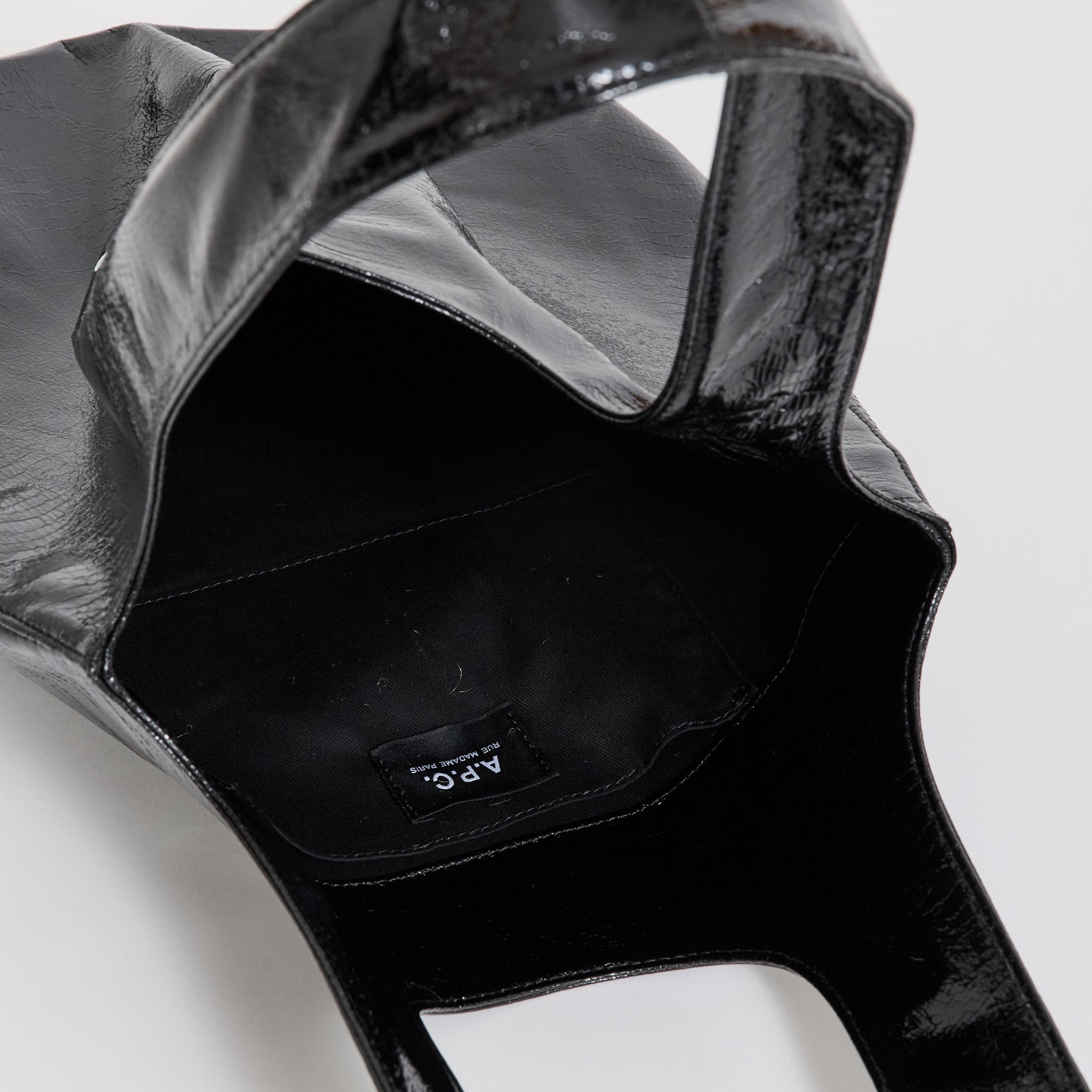 A.P.C. | Ninon Tote Small Black Metallic | Maplestore