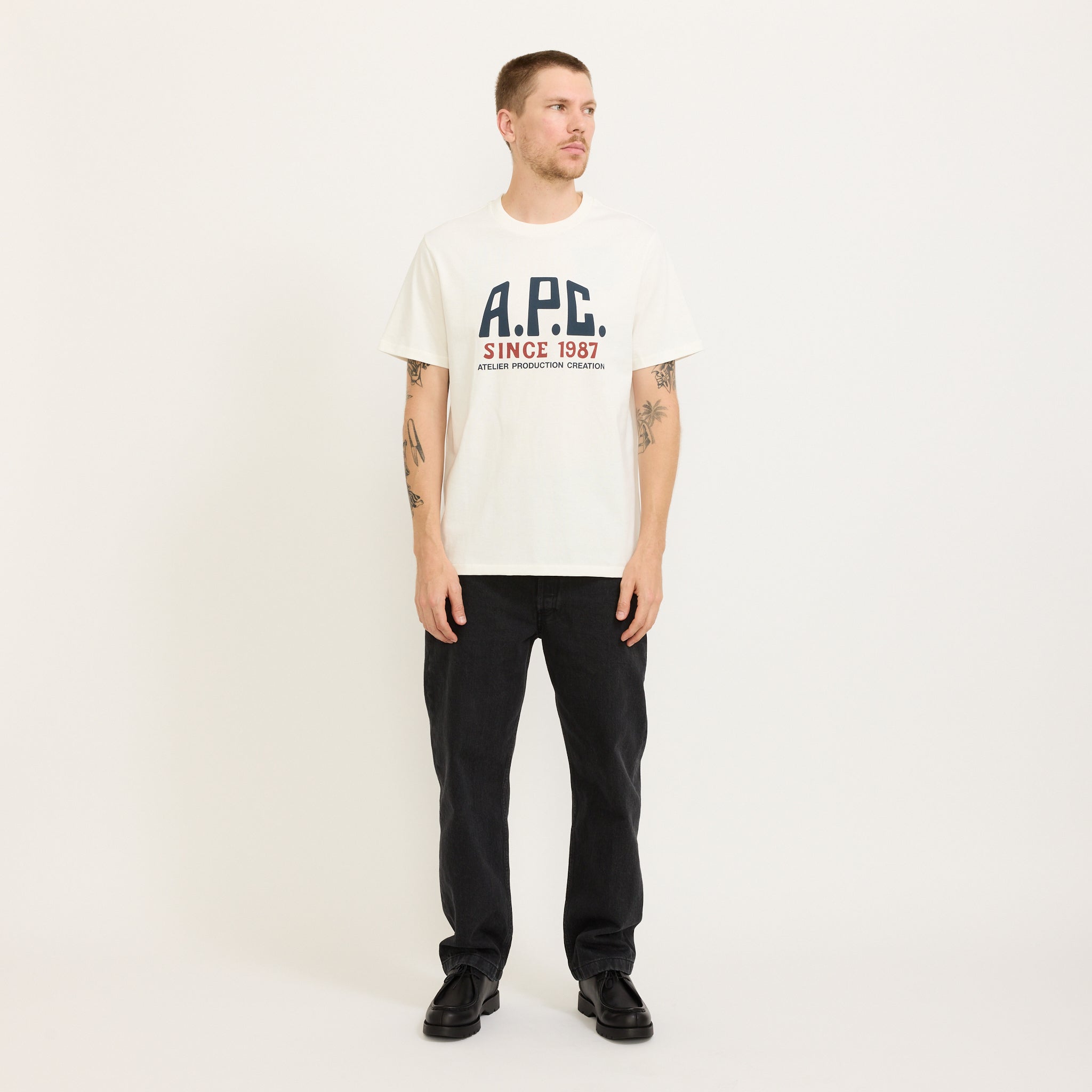 Print Label T-Shirt White