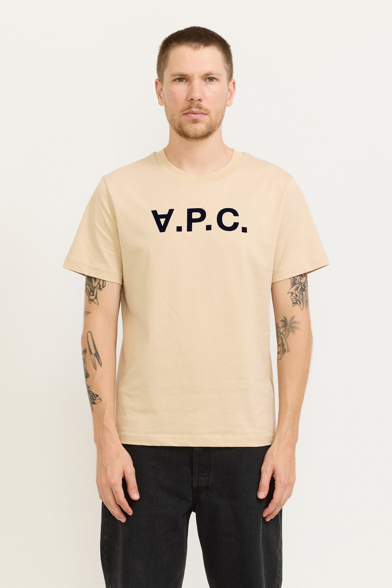 Standard Grand VPC T-Shirt Beige/Dark Navy