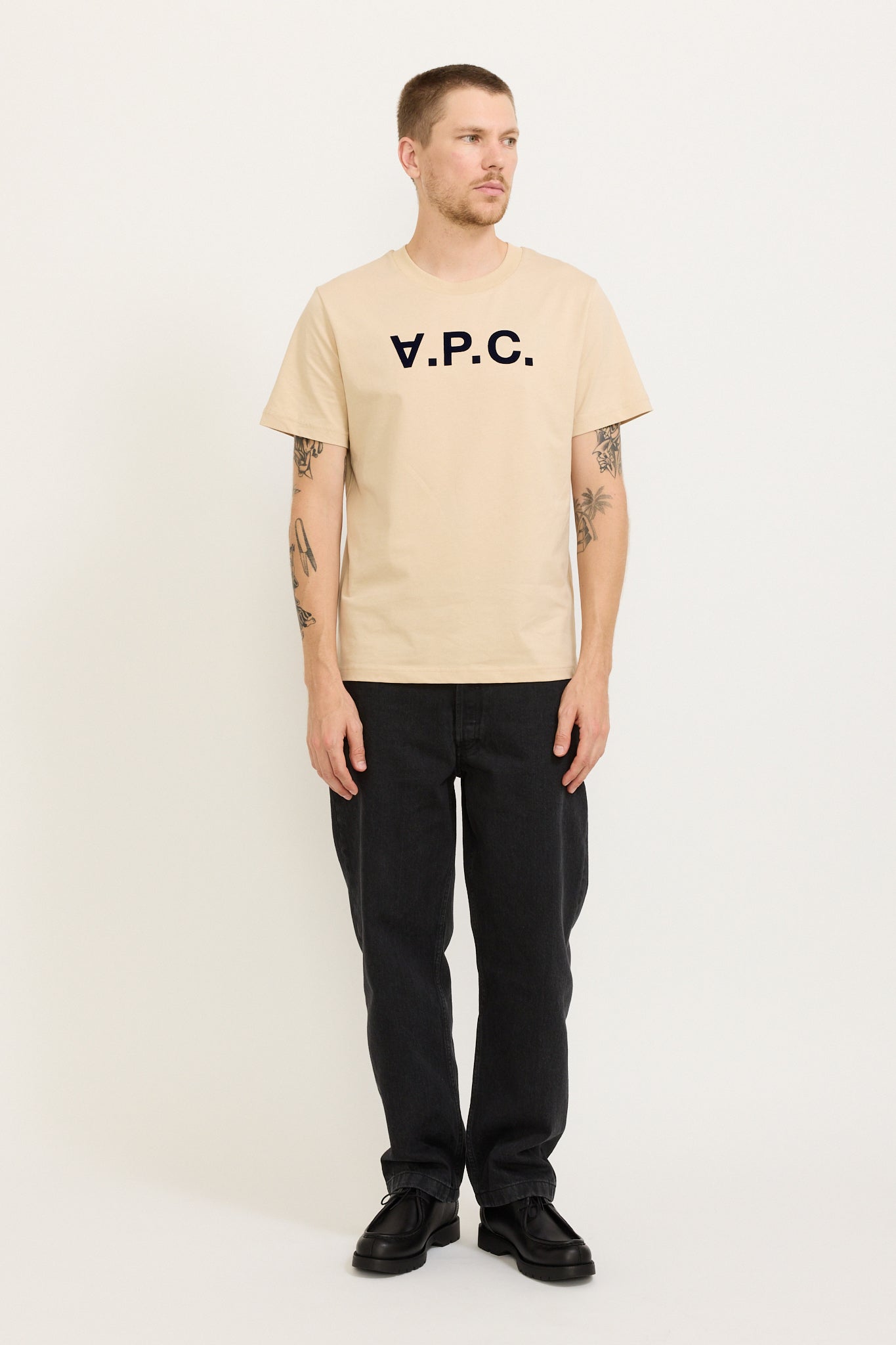 Standard Grand VPC T-Shirt Beige/Dark Navy