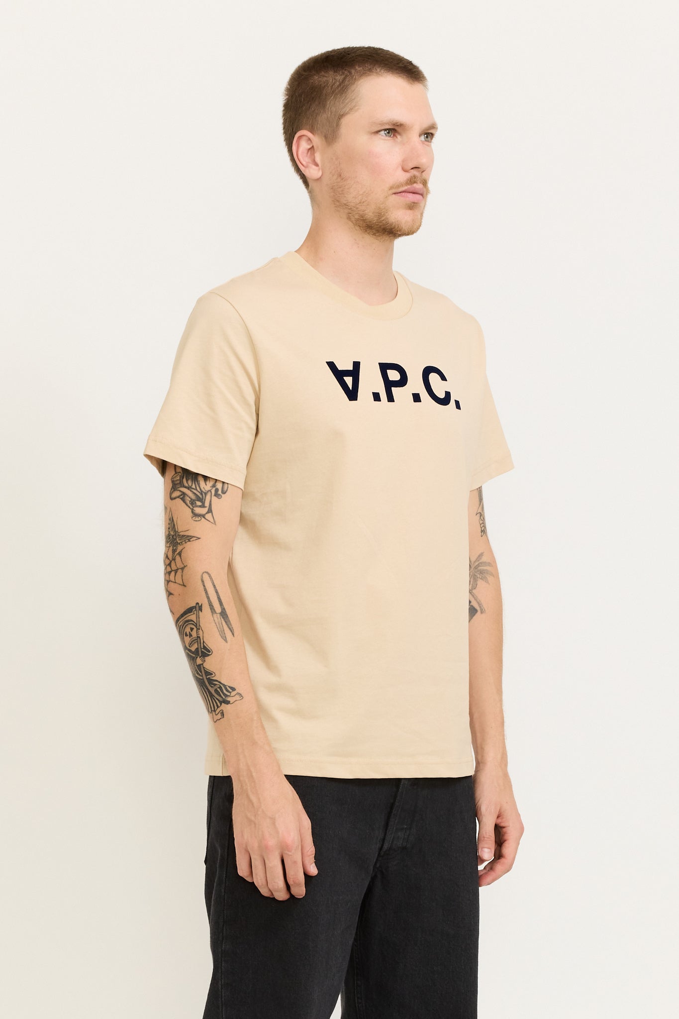 Standard Grand VPC T-Shirt Beige/Dark Navy