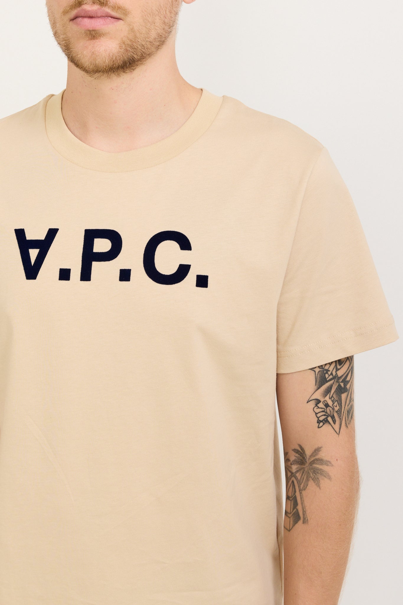 Standard Grand VPC T-Shirt Beige/Dark Navy