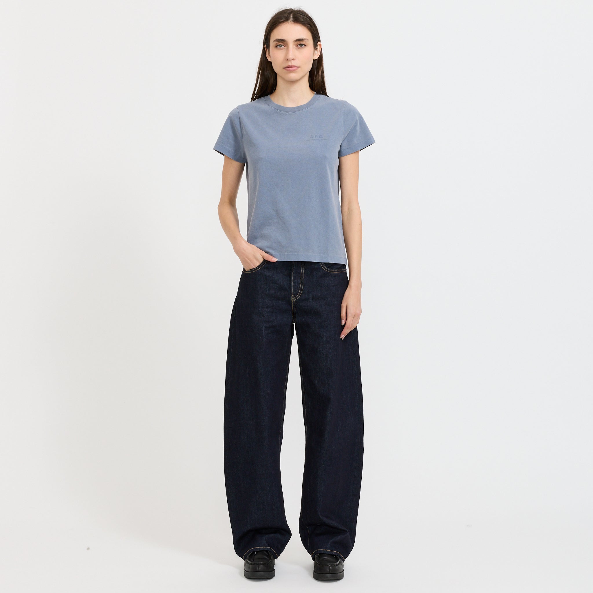 Vani T-Shirt Blue Grey