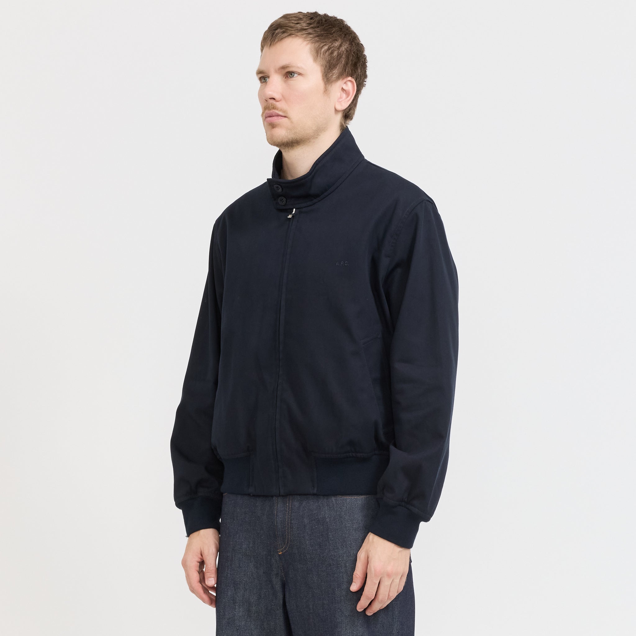 A.P.C. | Zip Jacket Dark Navy | Maplestore