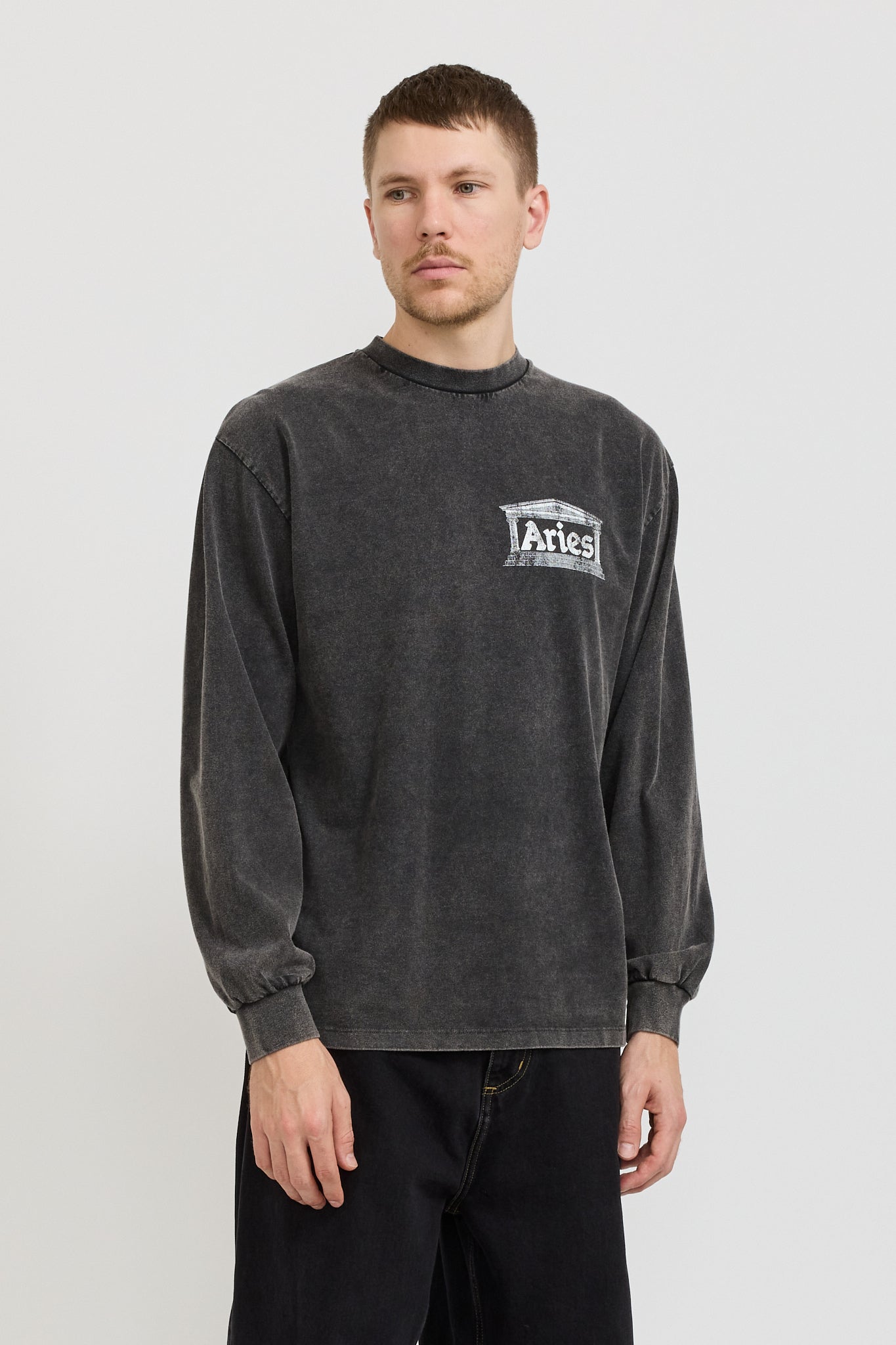 Aries | Aged Ancient Temple LS Tee Black | Maplestore