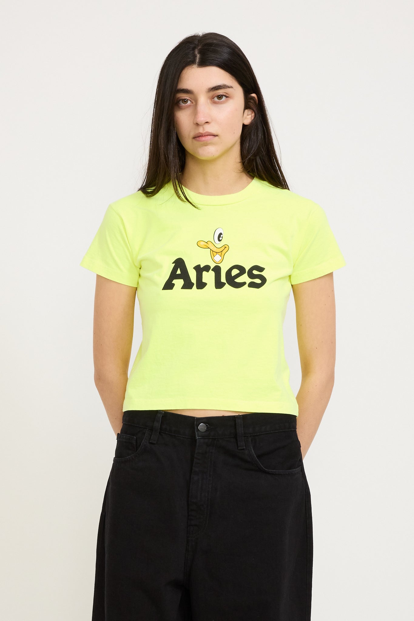 Aries | Aye Duck Fluoro SS Tee Baby Safety Yellow | Maplestore