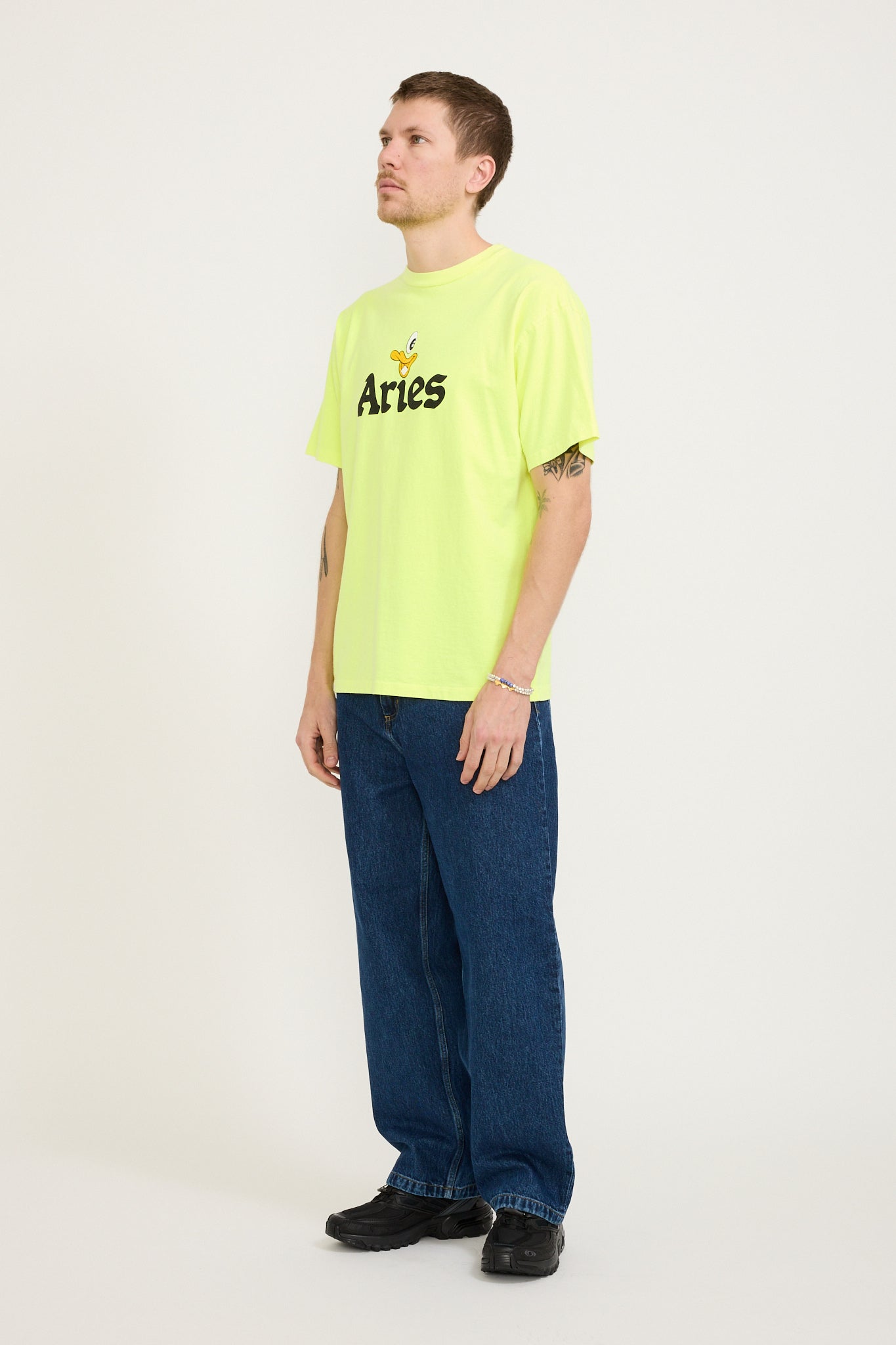Aries | Aye Duck Fluoro SS Tee Safety Yellow | Maplestore