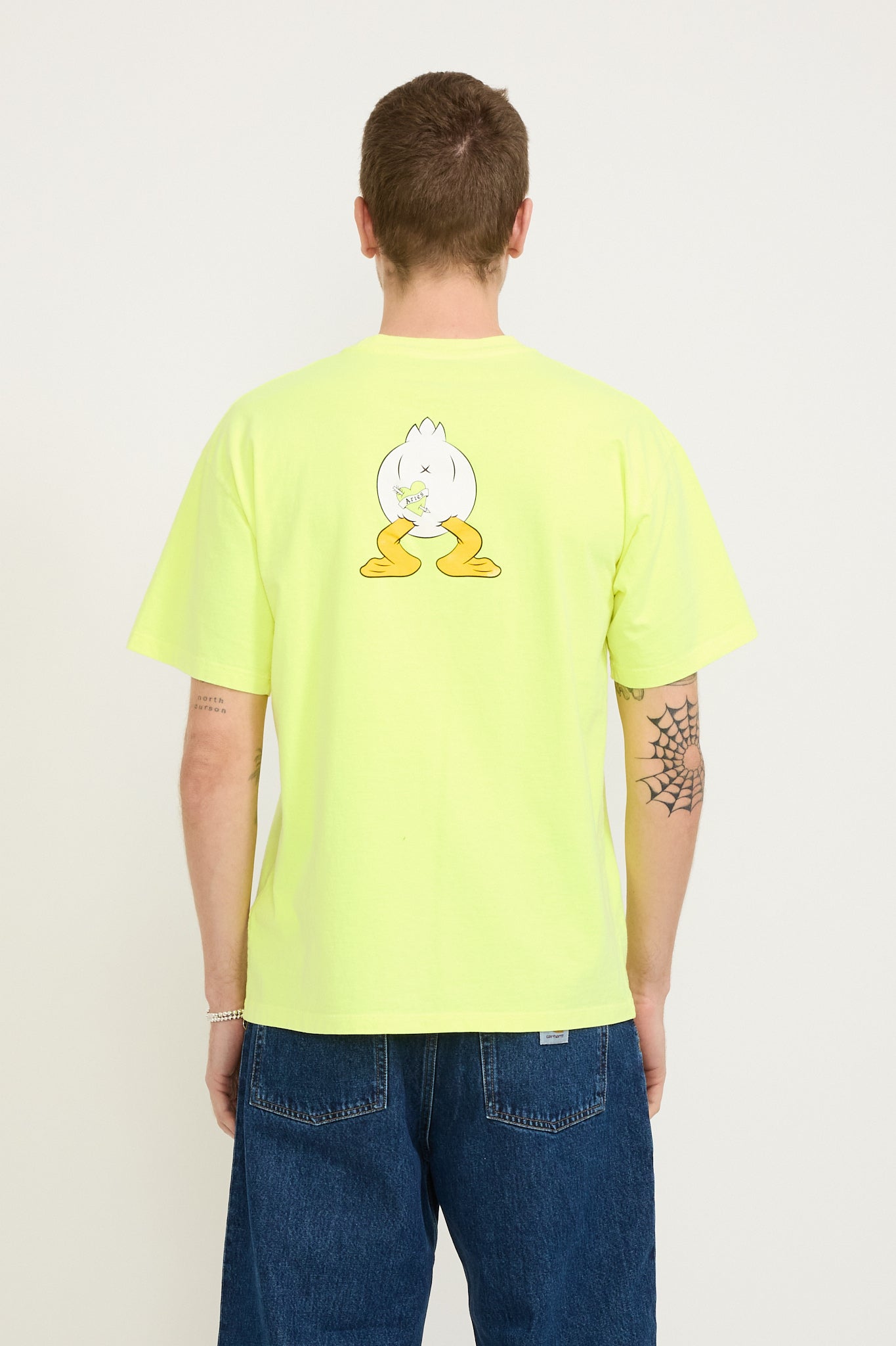 Aries | Aye Duck Fluoro SS Tee Safety Yellow | Maplestore