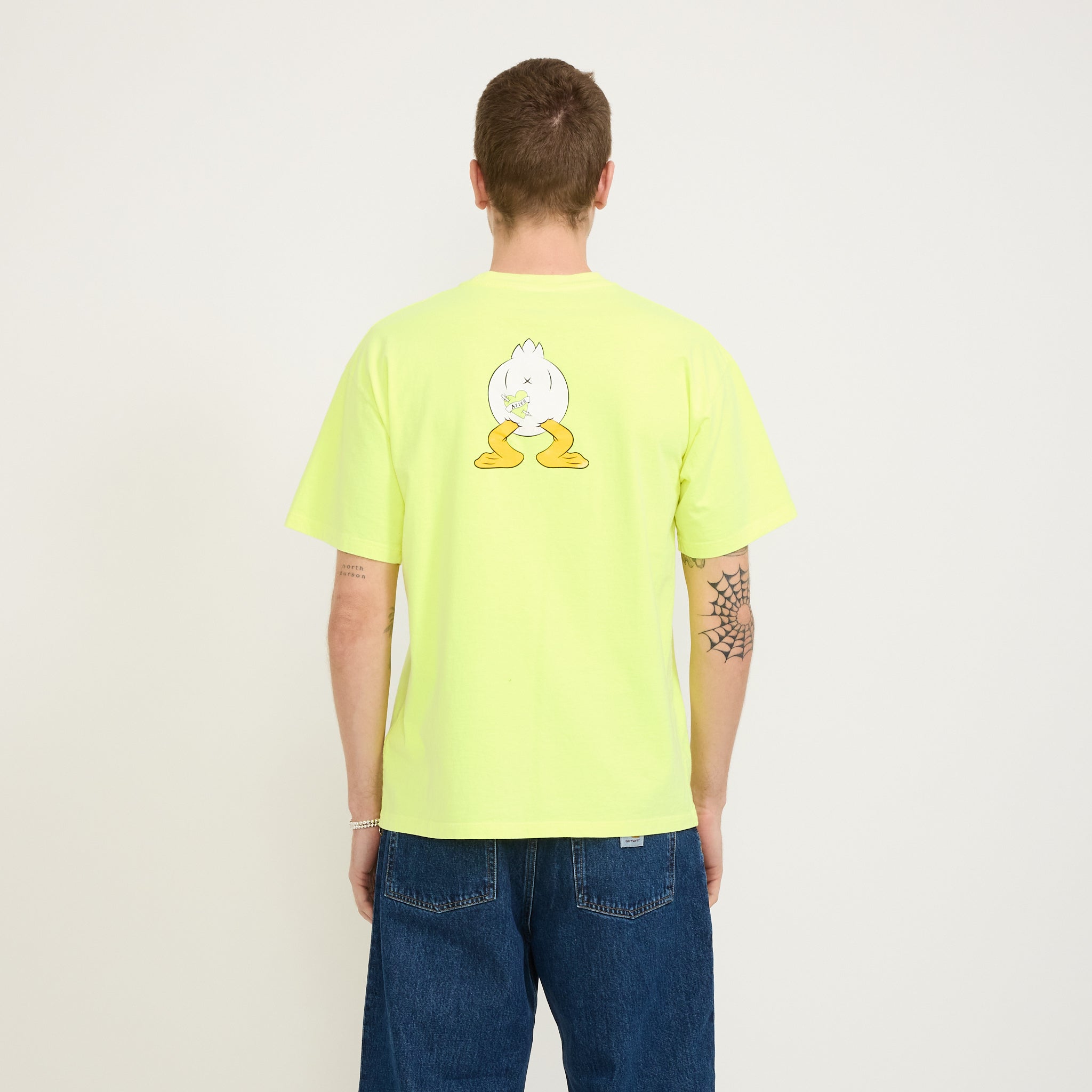 Aries | Aye Duck Fluoro SS Tee Safety Yellow | Maplestore