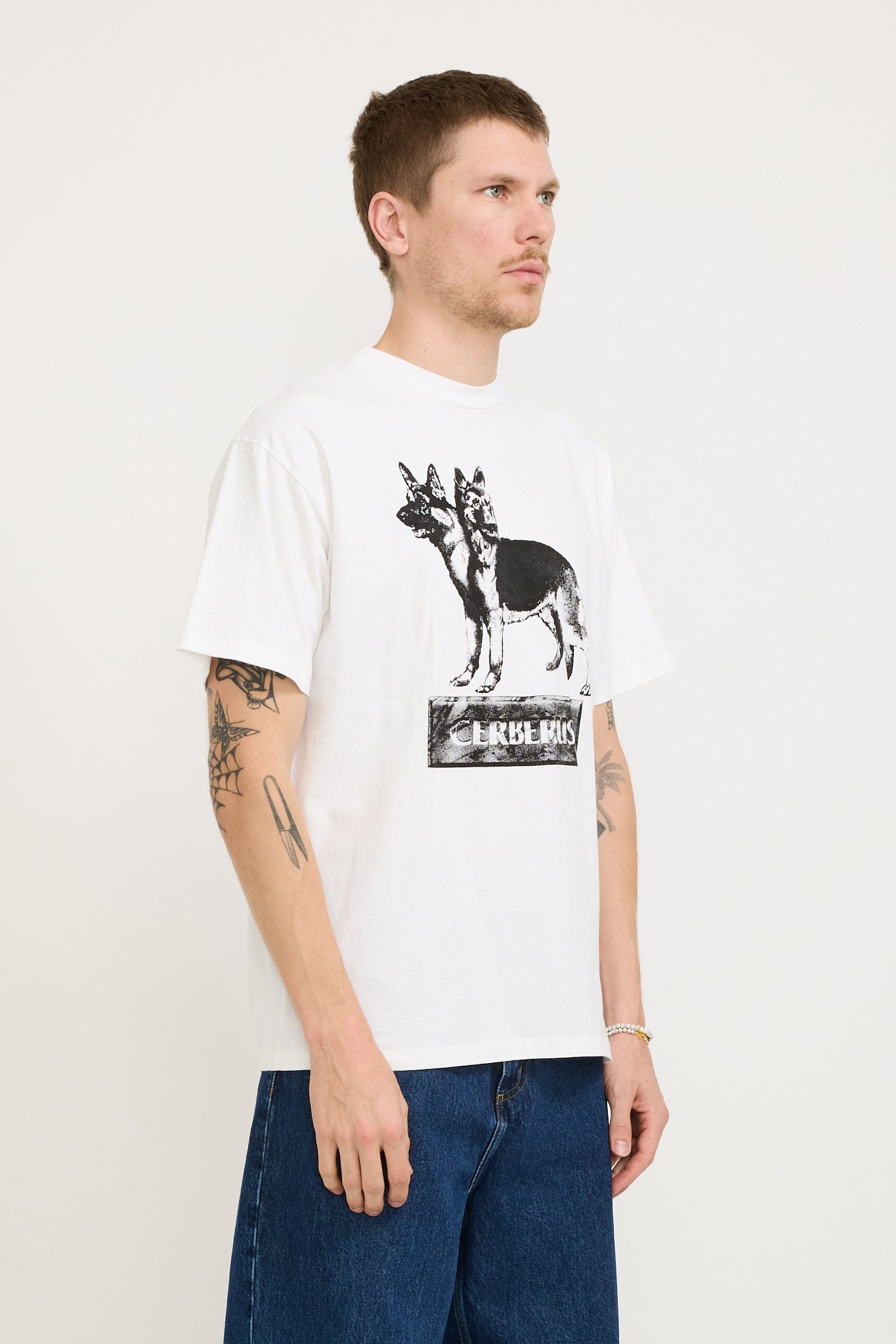 Aries | Cerberus SS Tee White | Maplestore