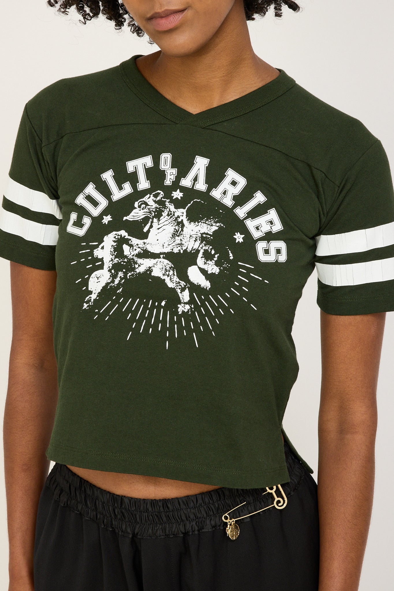 Aries | Cult Of Varsity SS Tee Baby Forest Green | Maplestore