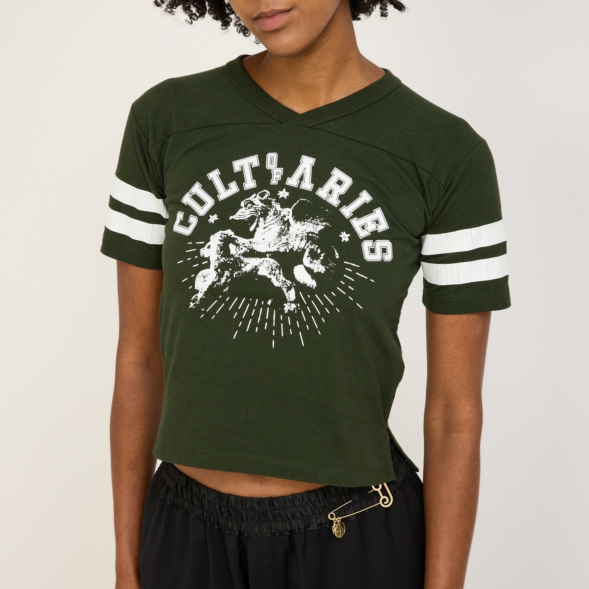 Aries | Cult Of Varsity SS Tee Baby Forest Green | Maplestore