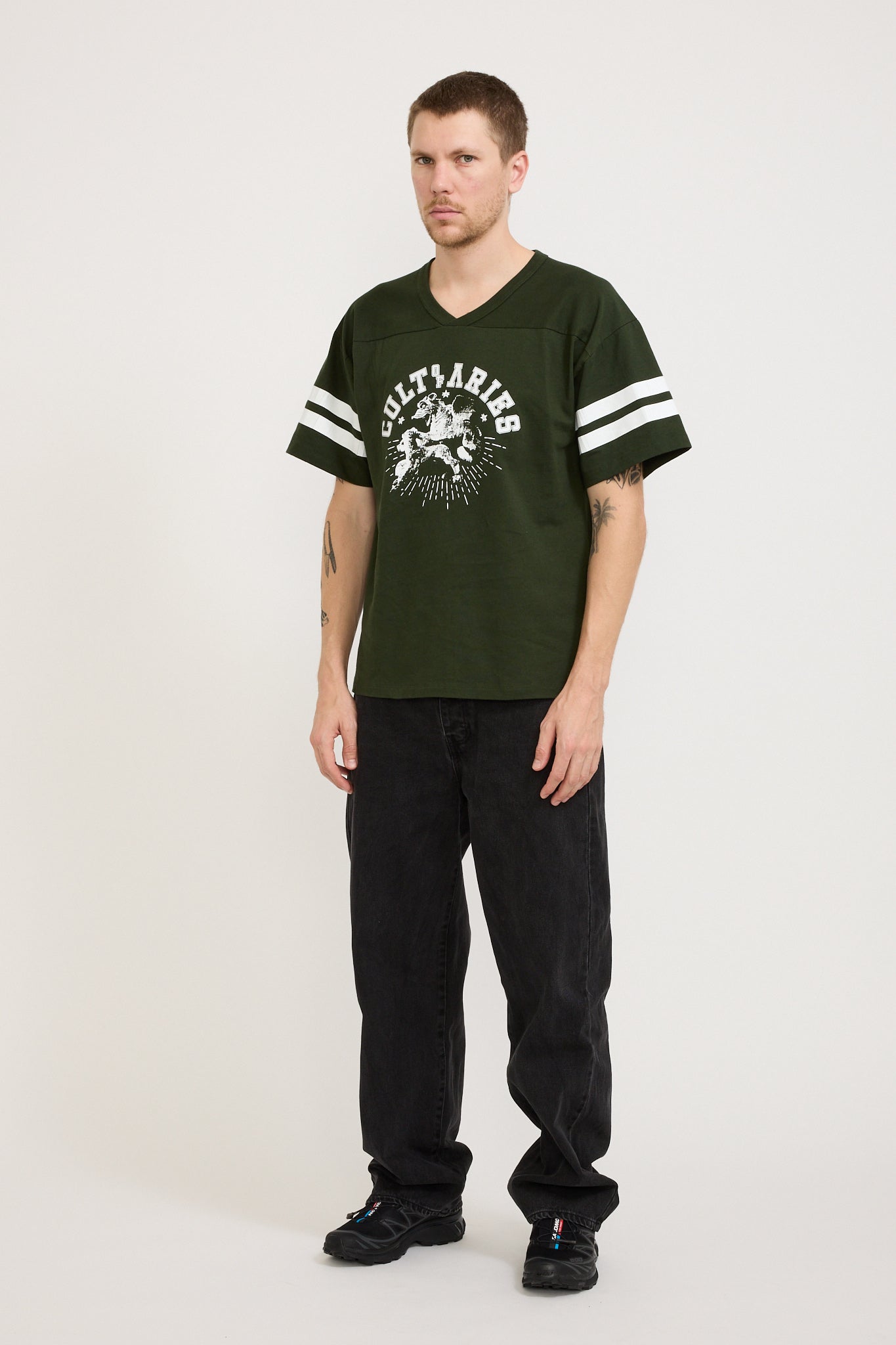 Cult Of Varsity SS Tee Forest Green