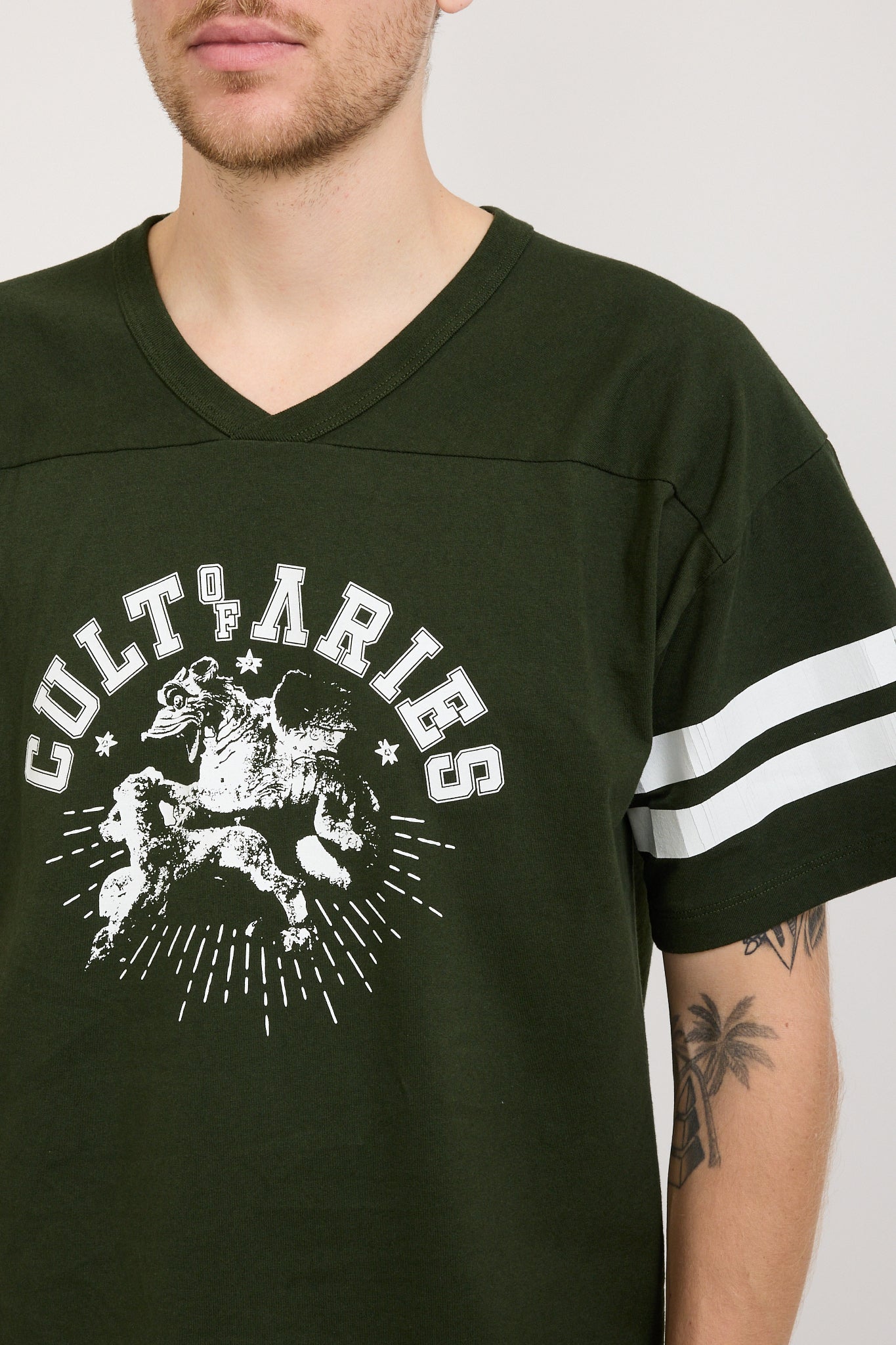 Cult Of Varsity SS Tee Forest Green