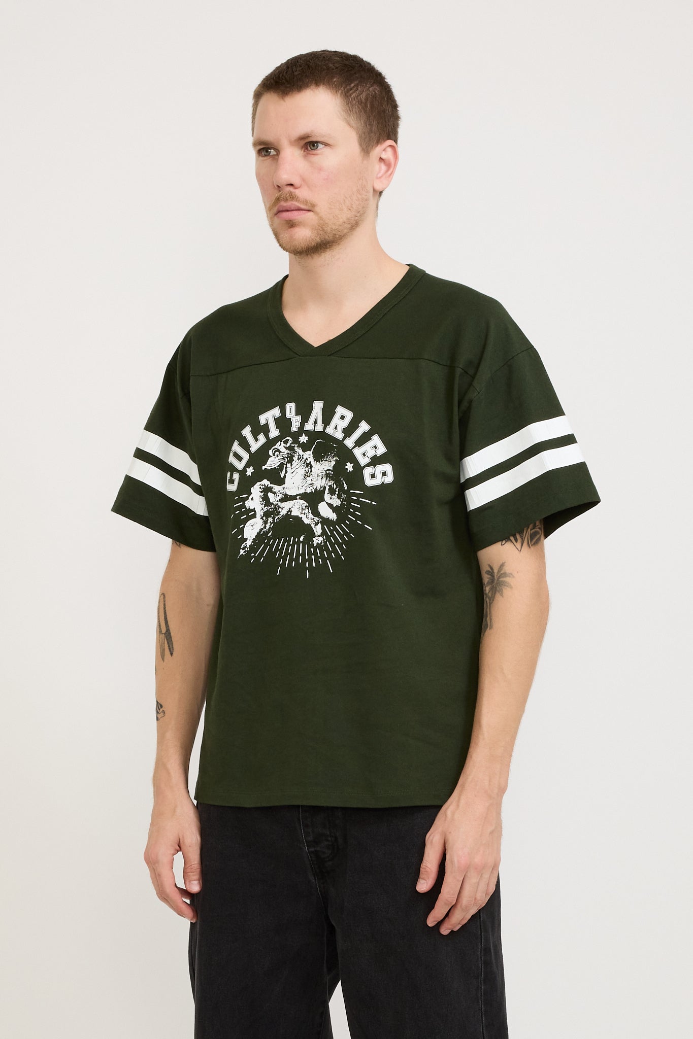 Cult Of Varsity SS Tee Forest Green
