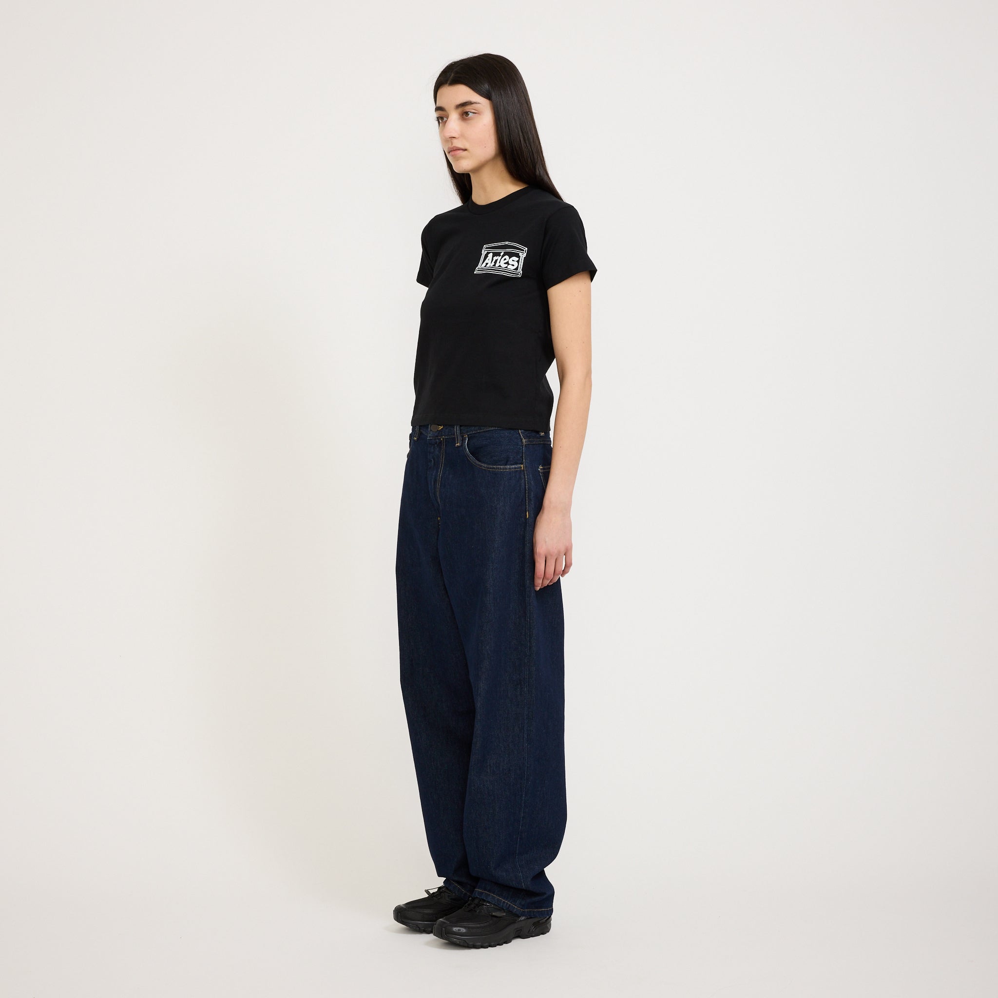 Aries | Temple SS Tee Baby Black | Maplestore