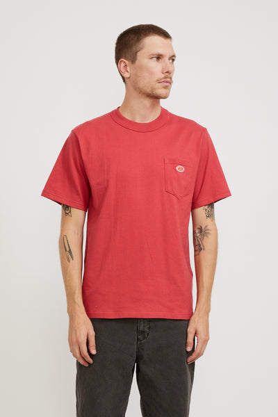 Armor Lux | Heritage Pocket T-Shirt Cardinal Red | Maplestore