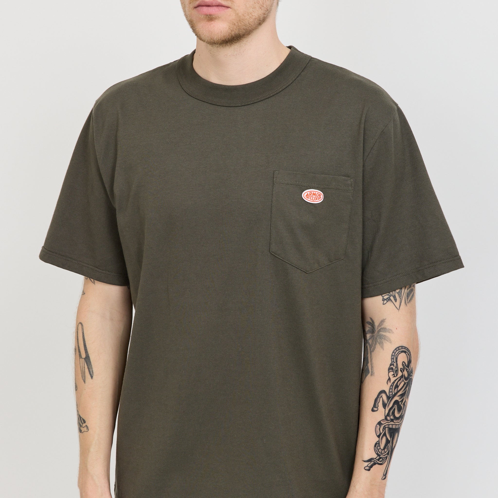 Armor Lux | Heritage Pocket T-Shirt Chimera Grey | Maplestore