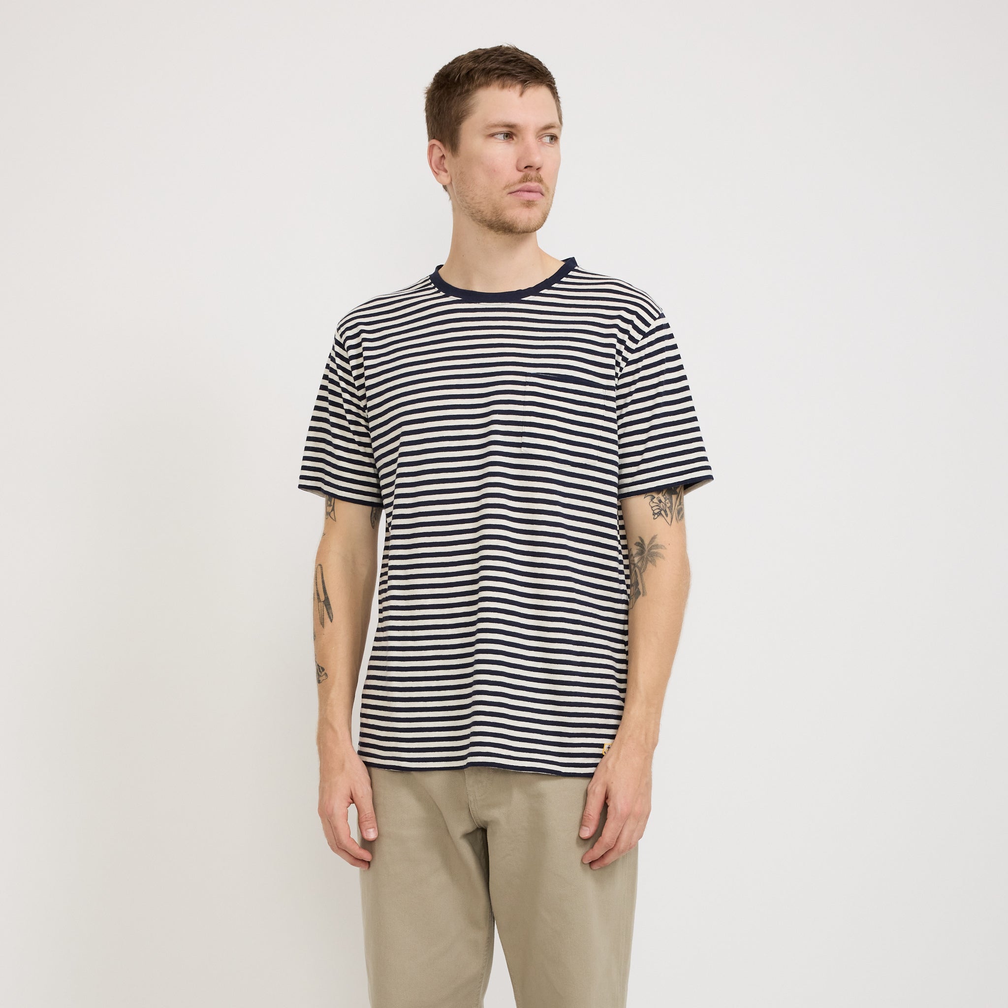 Striped Heritage T-Shirt Marine Deep/Nature