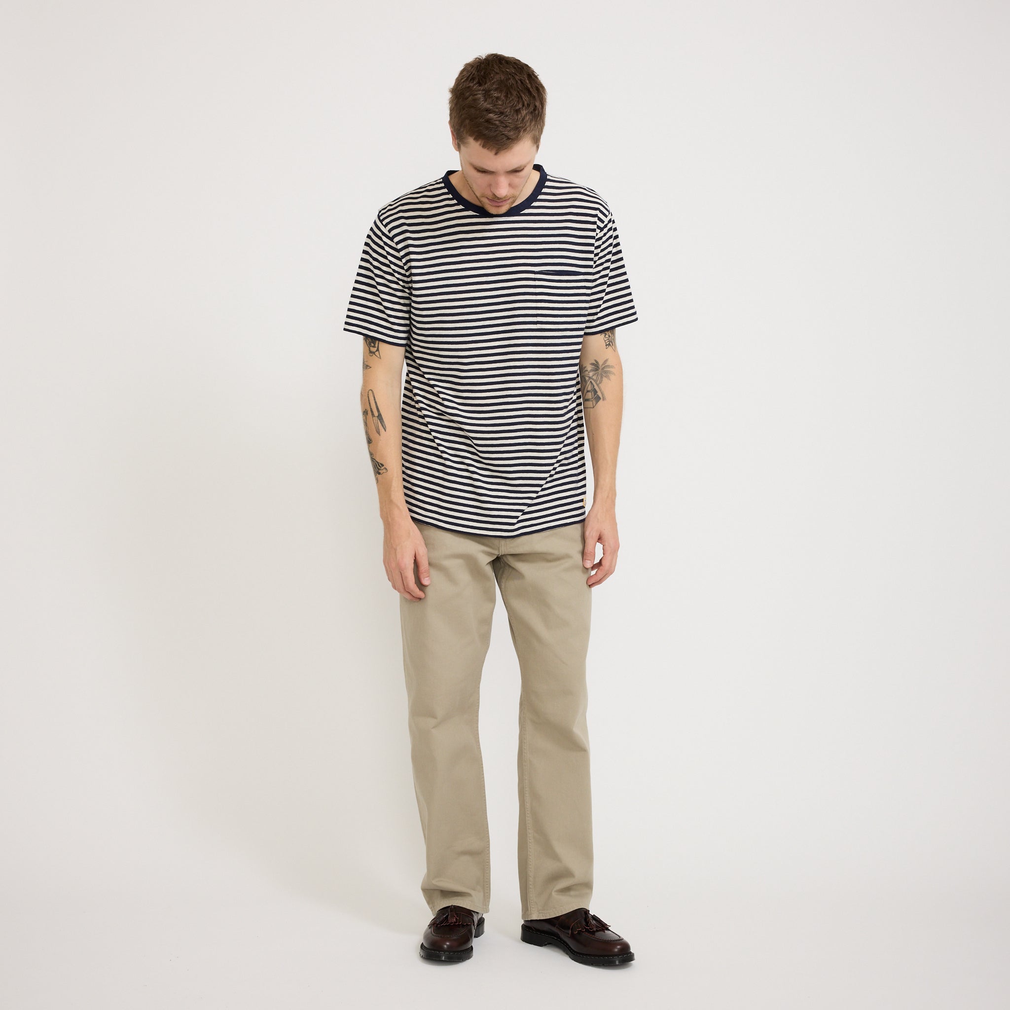 Striped Heritage T-Shirt Marine Deep/Nature