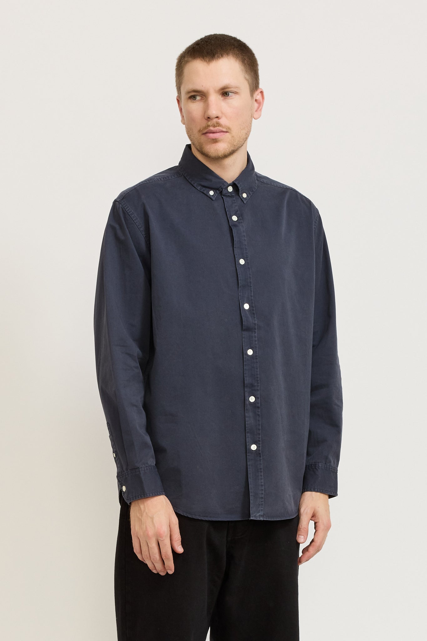 Maclean Long Sleeve Shirt True Navy