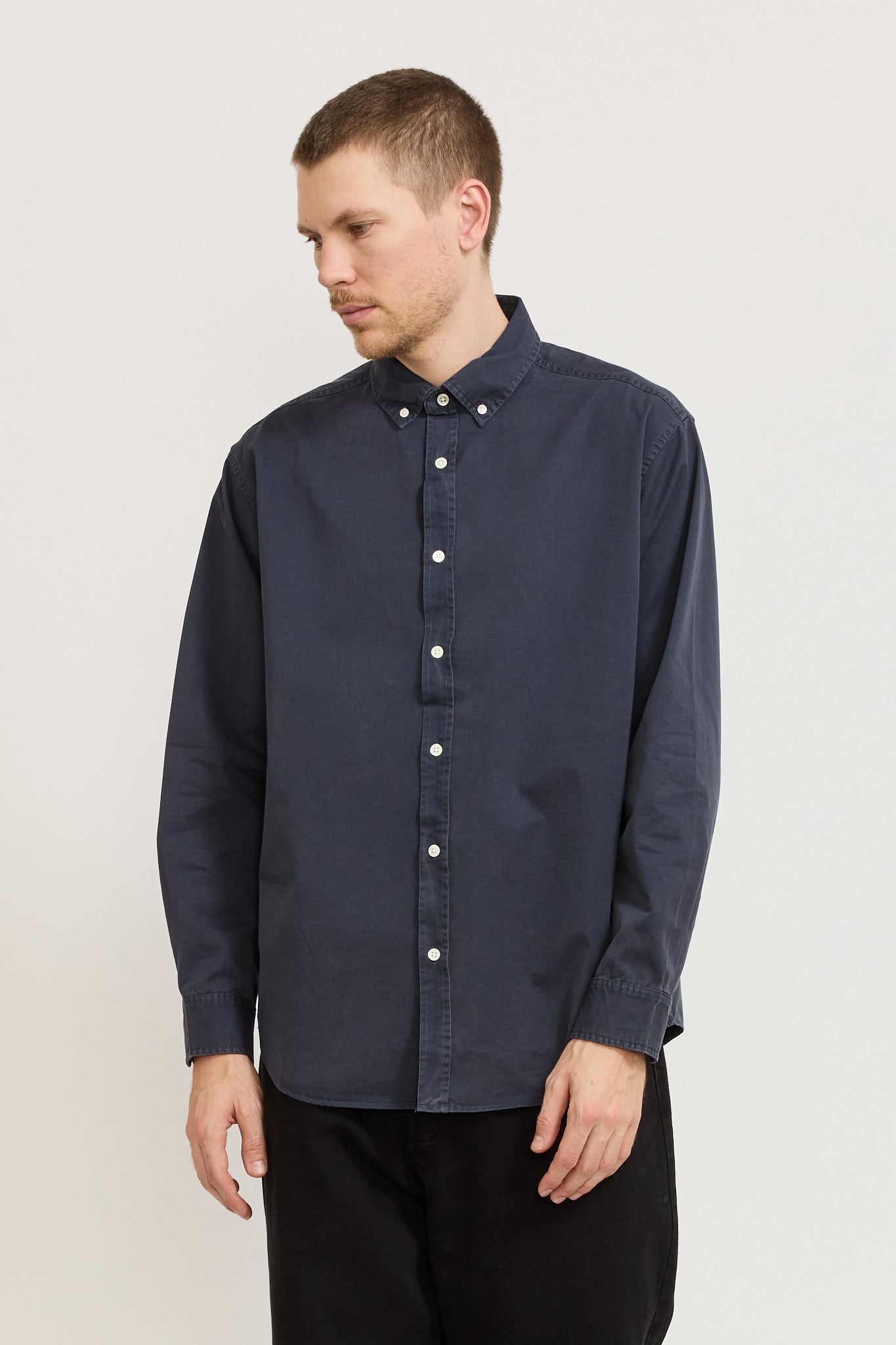 Maclean Long Sleeve Shirt True Navy