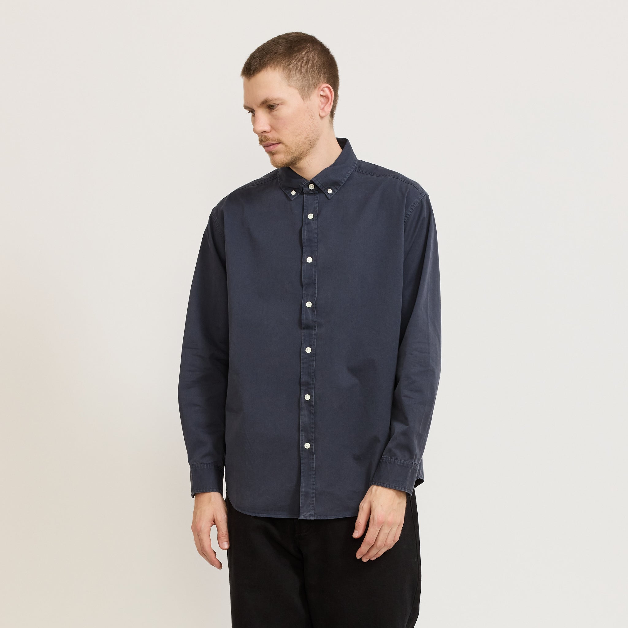 Maclean Long Sleeve Shirt True Navy