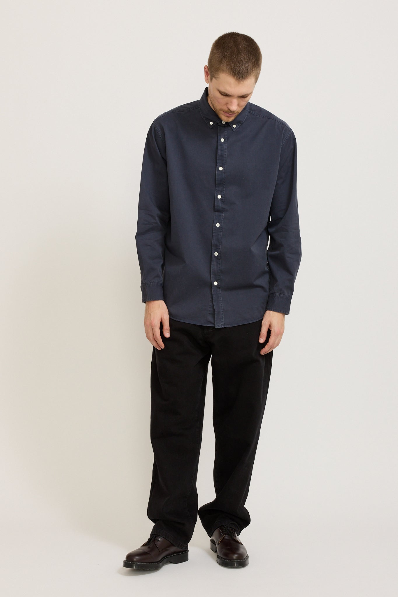 Maclean Long Sleeve Shirt True Navy