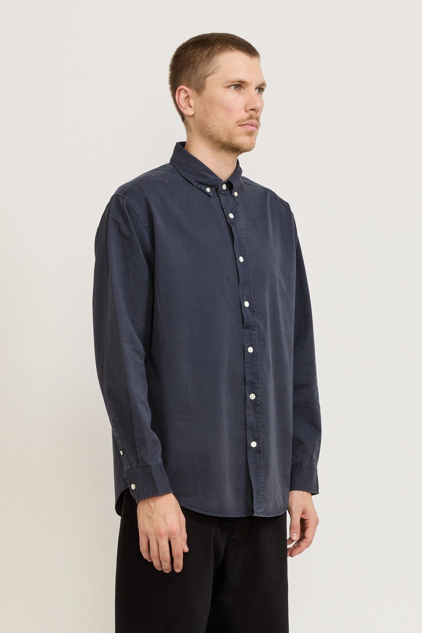 Maclean Long Sleeve Shirt True Navy