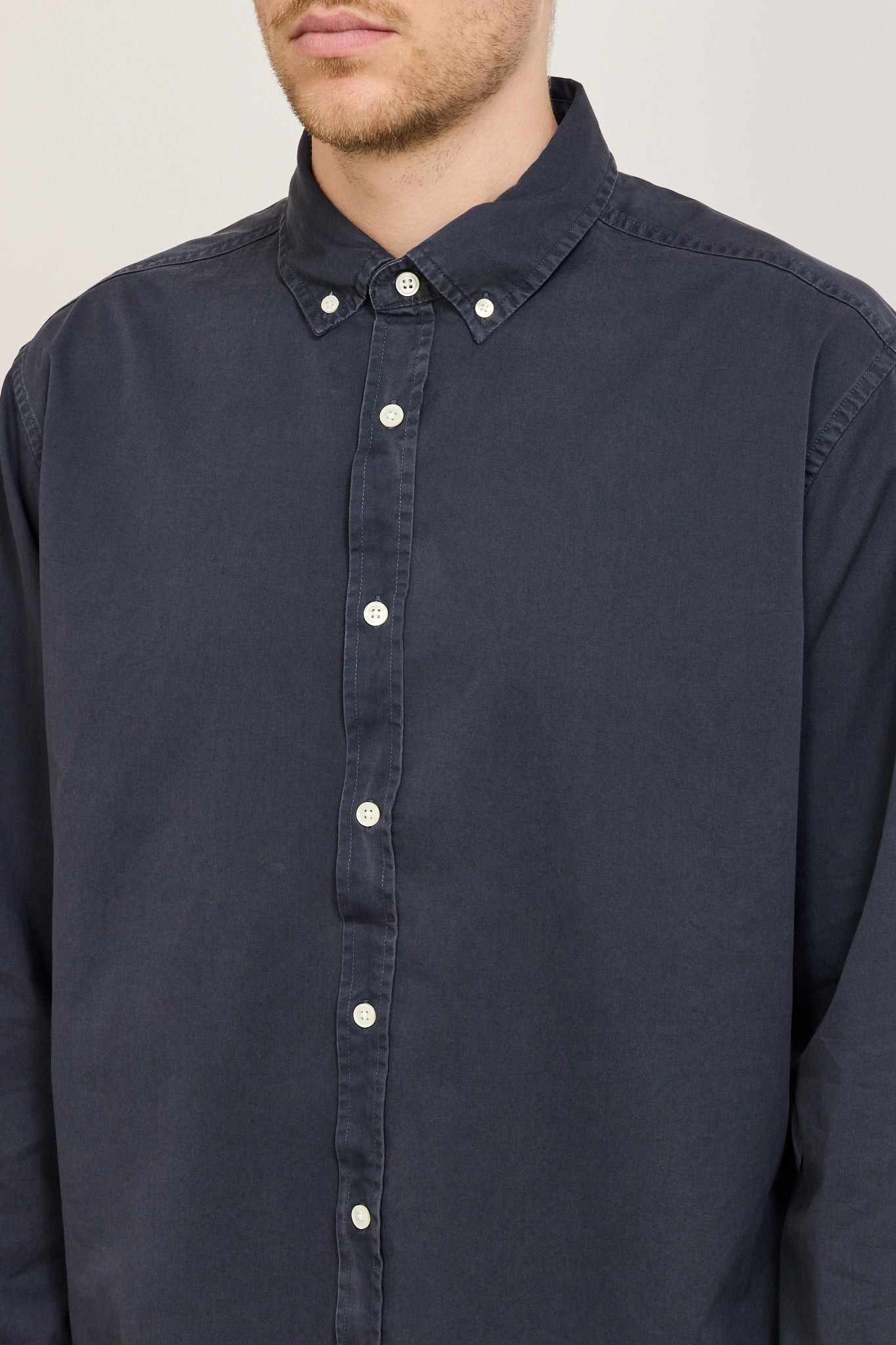 Maclean Long Sleeve Shirt True Navy