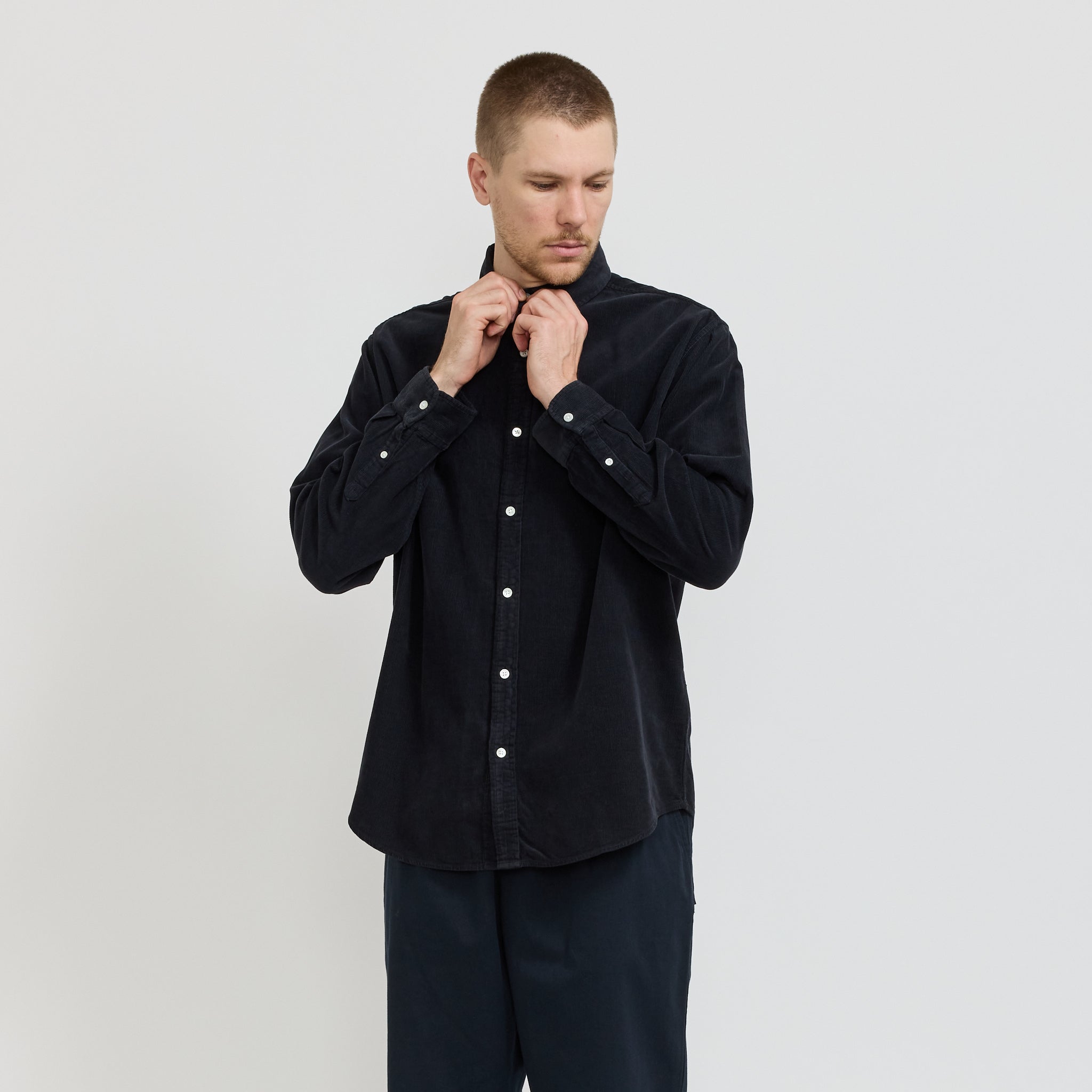 Cord Long Sleeve Shirt True Navy