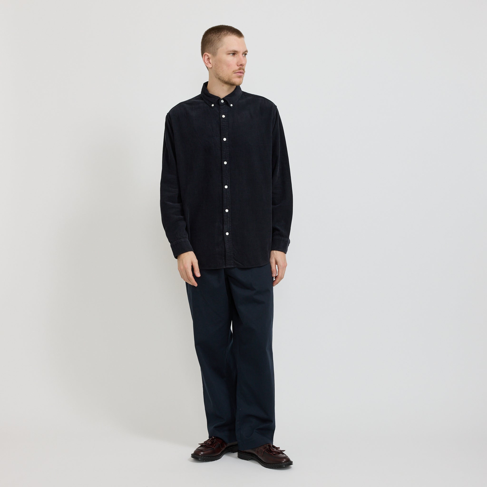 Cord Long Sleeve Shirt True Navy