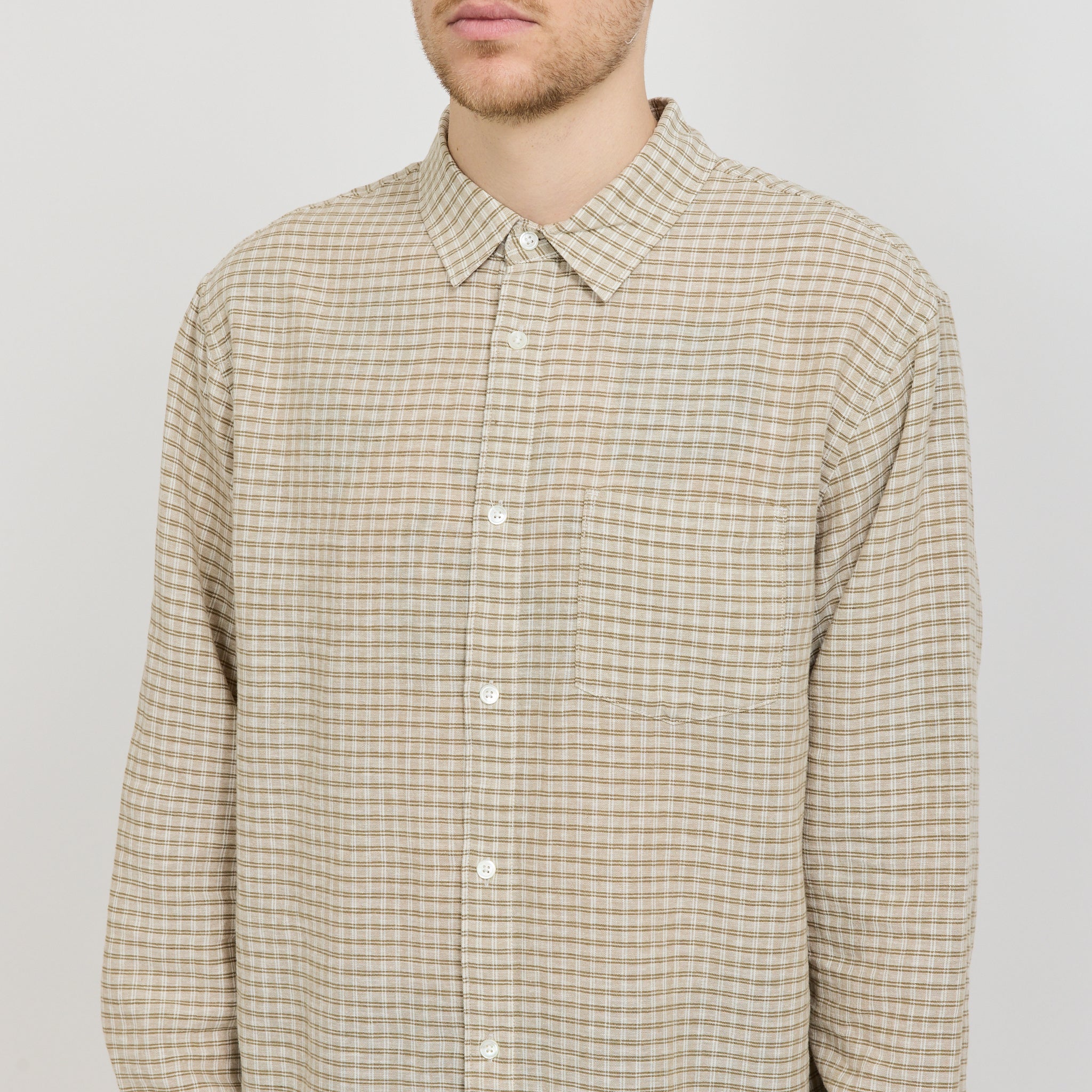 Liam Check Long Sleeve Shirt Sorrel Check