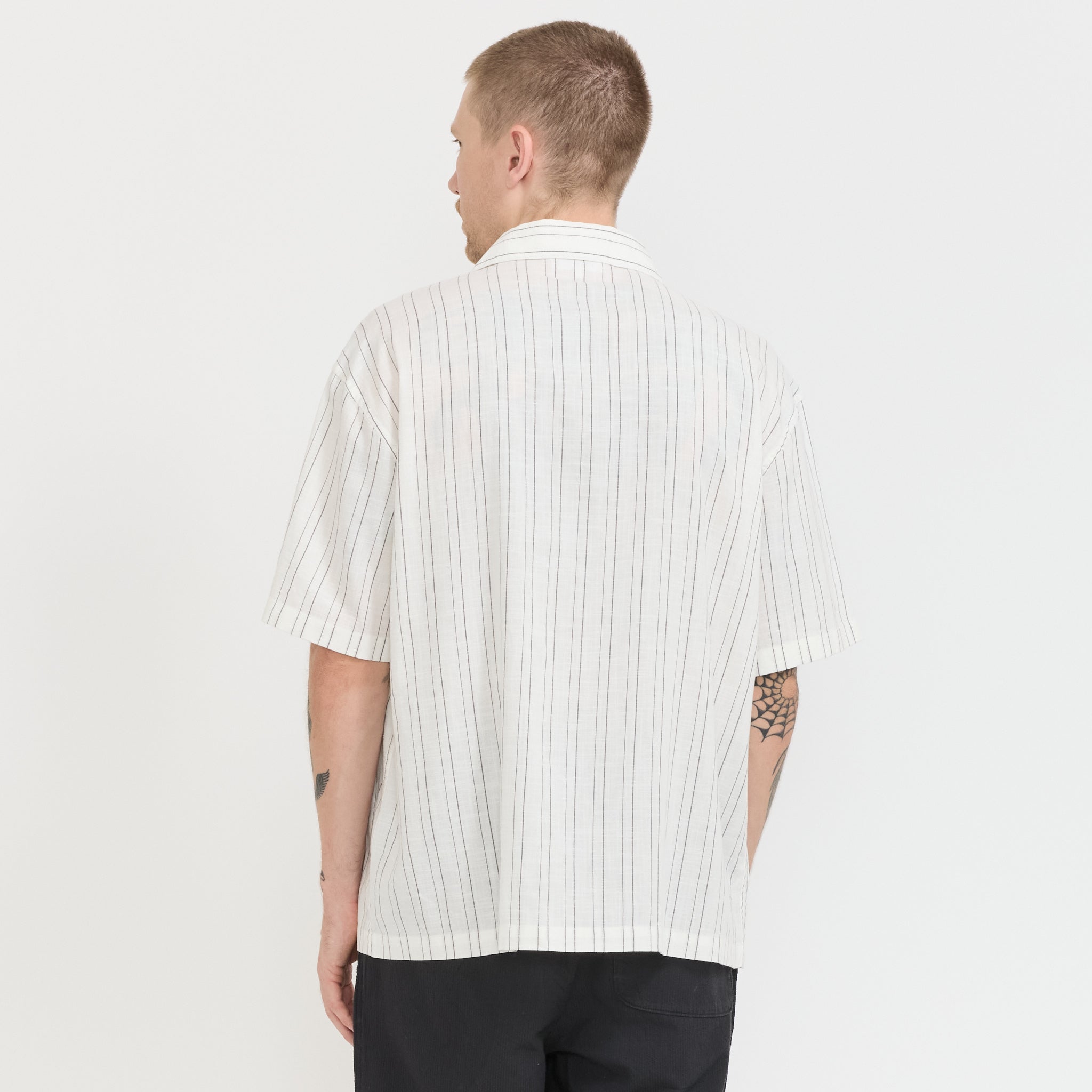 Liam Short Sleeve Shirt Cream/Black