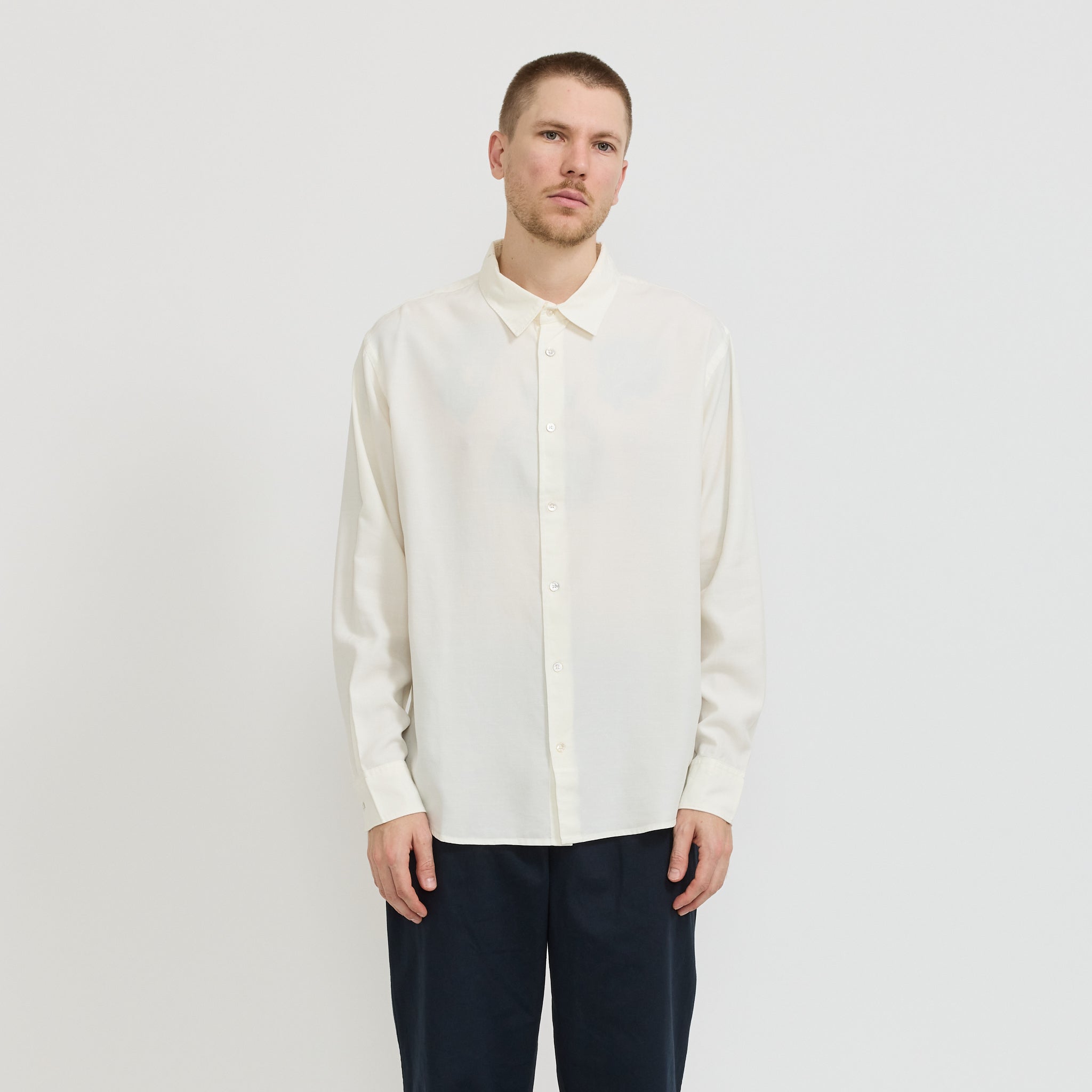 Miller Long Sleeve Shirt Cream